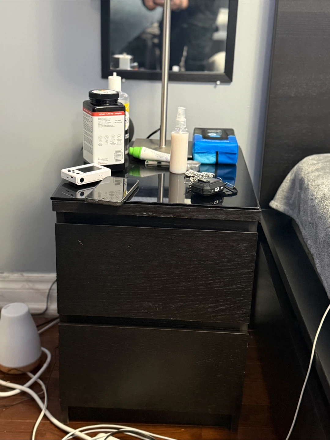 Black IKEA MALM 2-drawer chest - photo 2