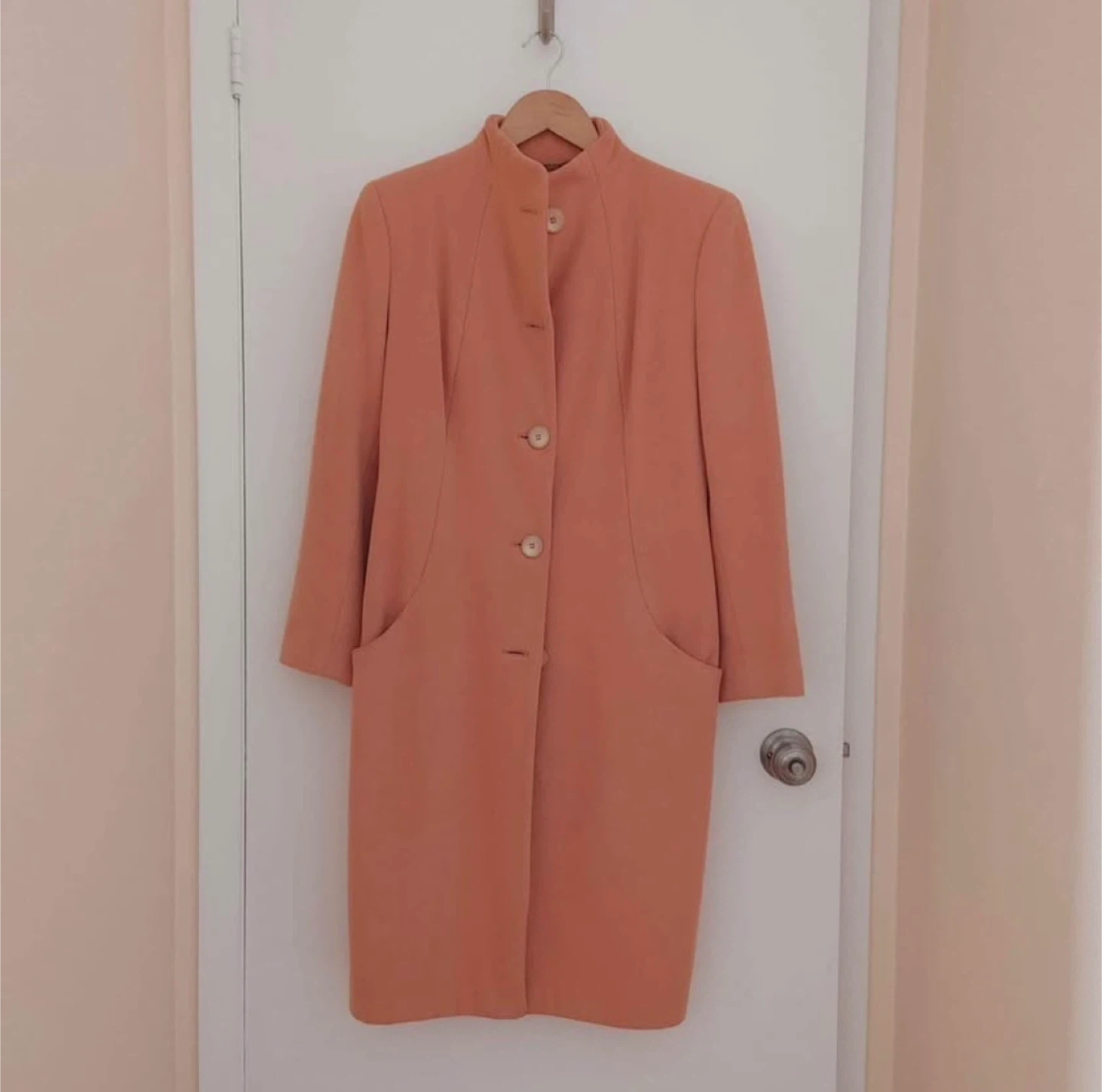 Peach Button-Up Coat - photo 2