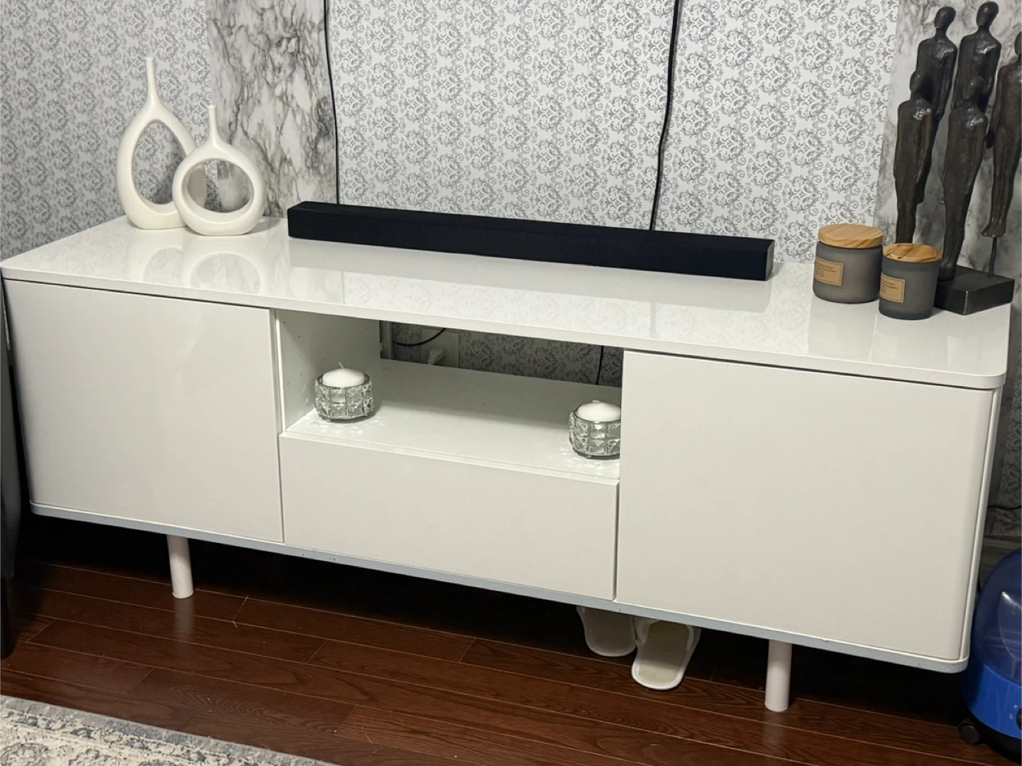 White Entertainment Unit - photo 2