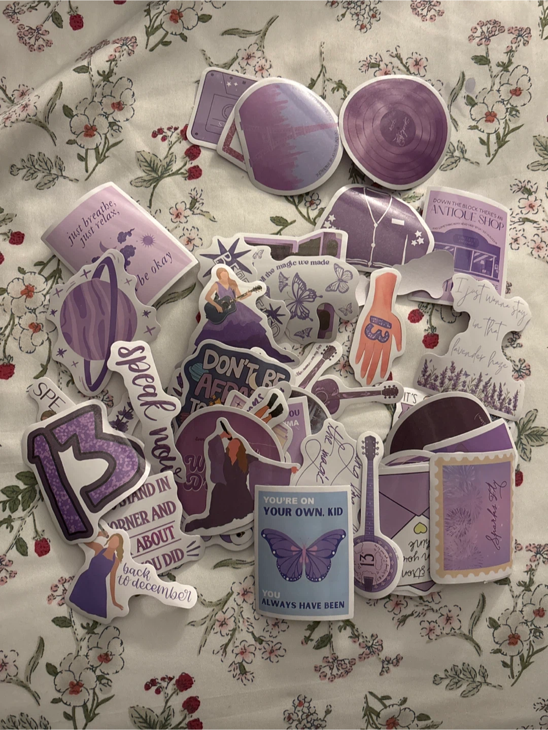 Many Purple Themed Stickers (Taylor Swift)