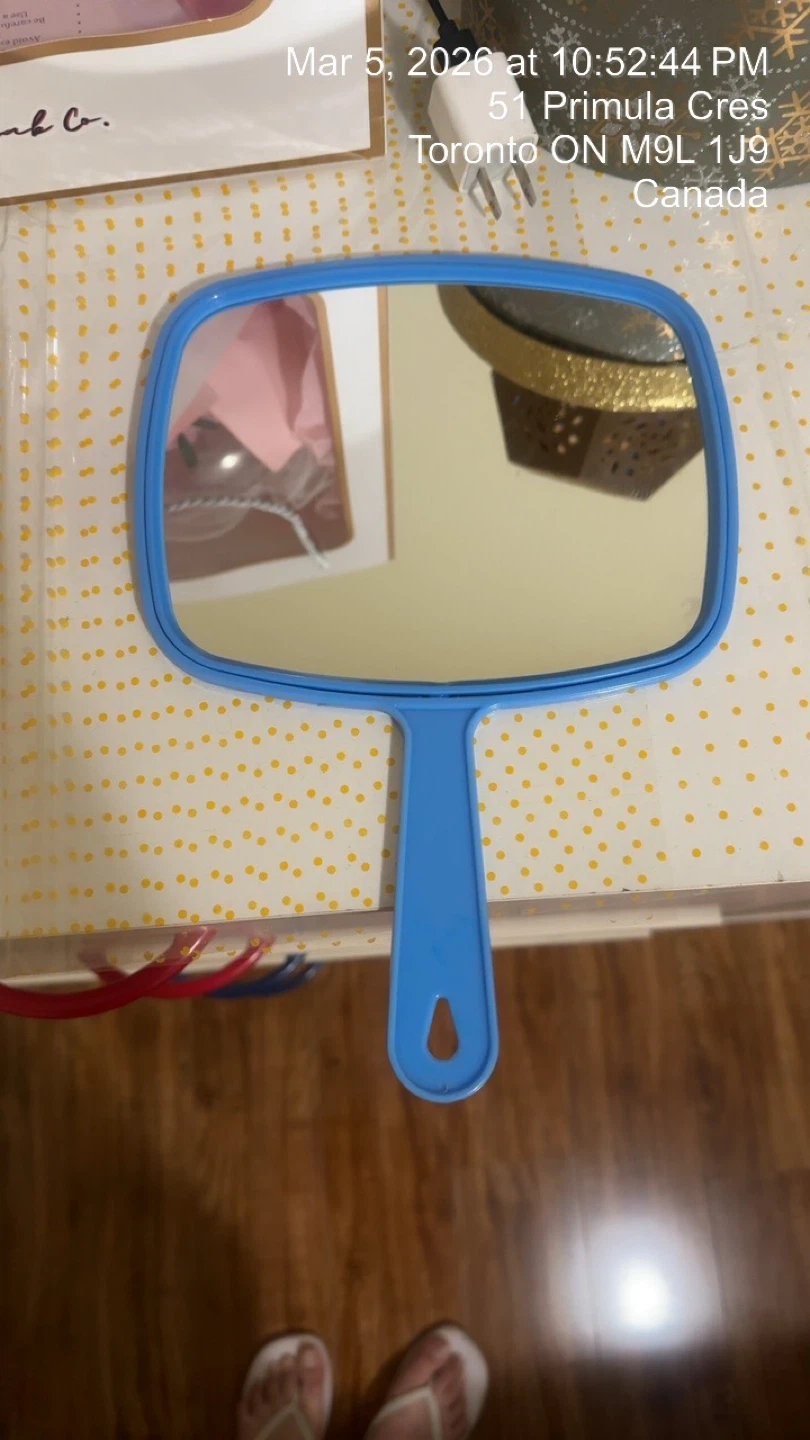 Light Blue Handheld Mirror - photo 3