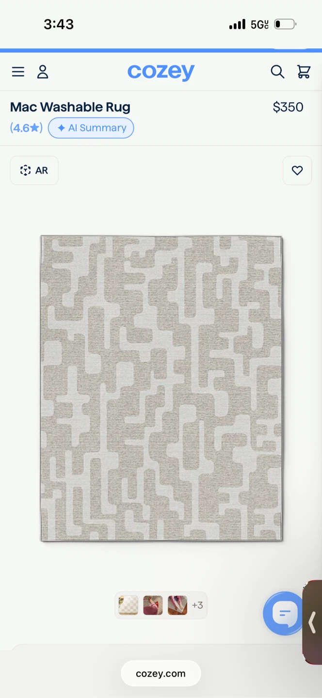 Cozy Mac Washable Rug - 8' x 10'