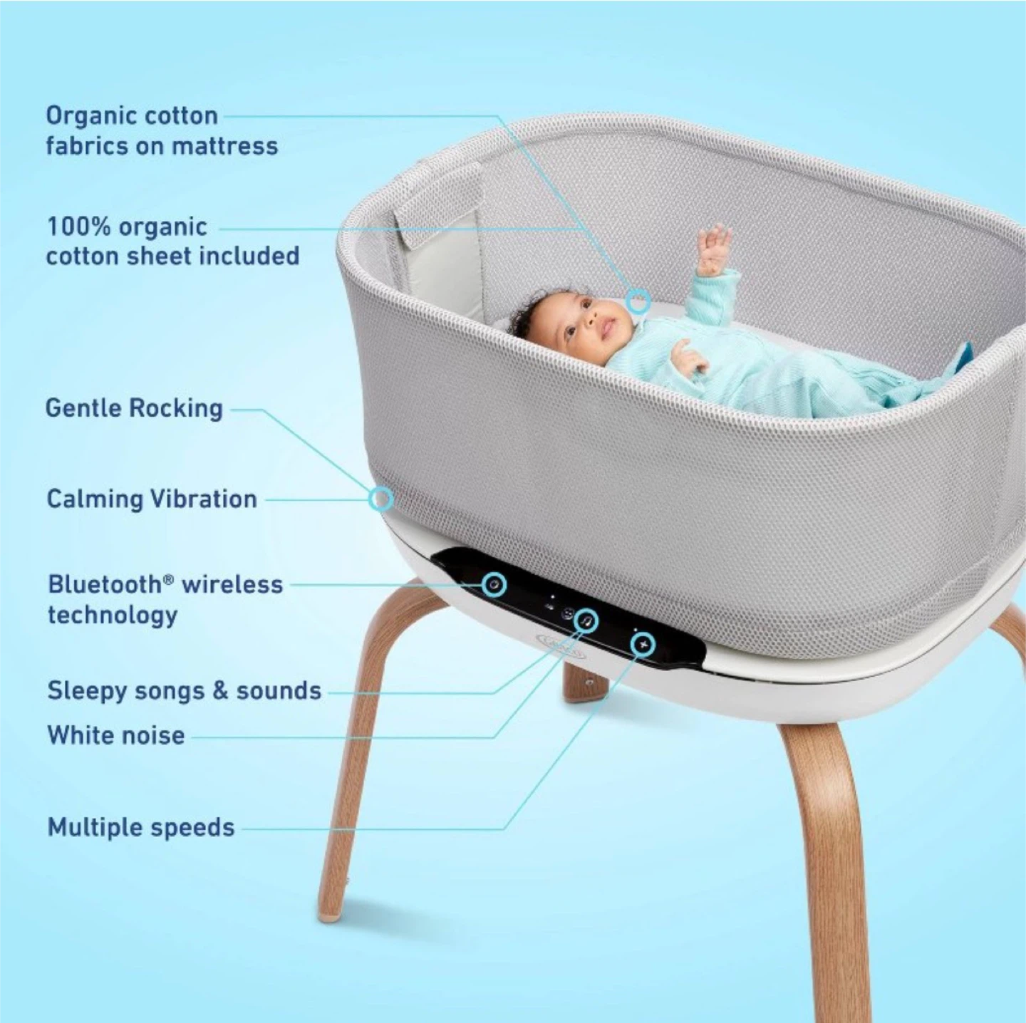 Graco SmartSense Soothing Bassinet - photo 2