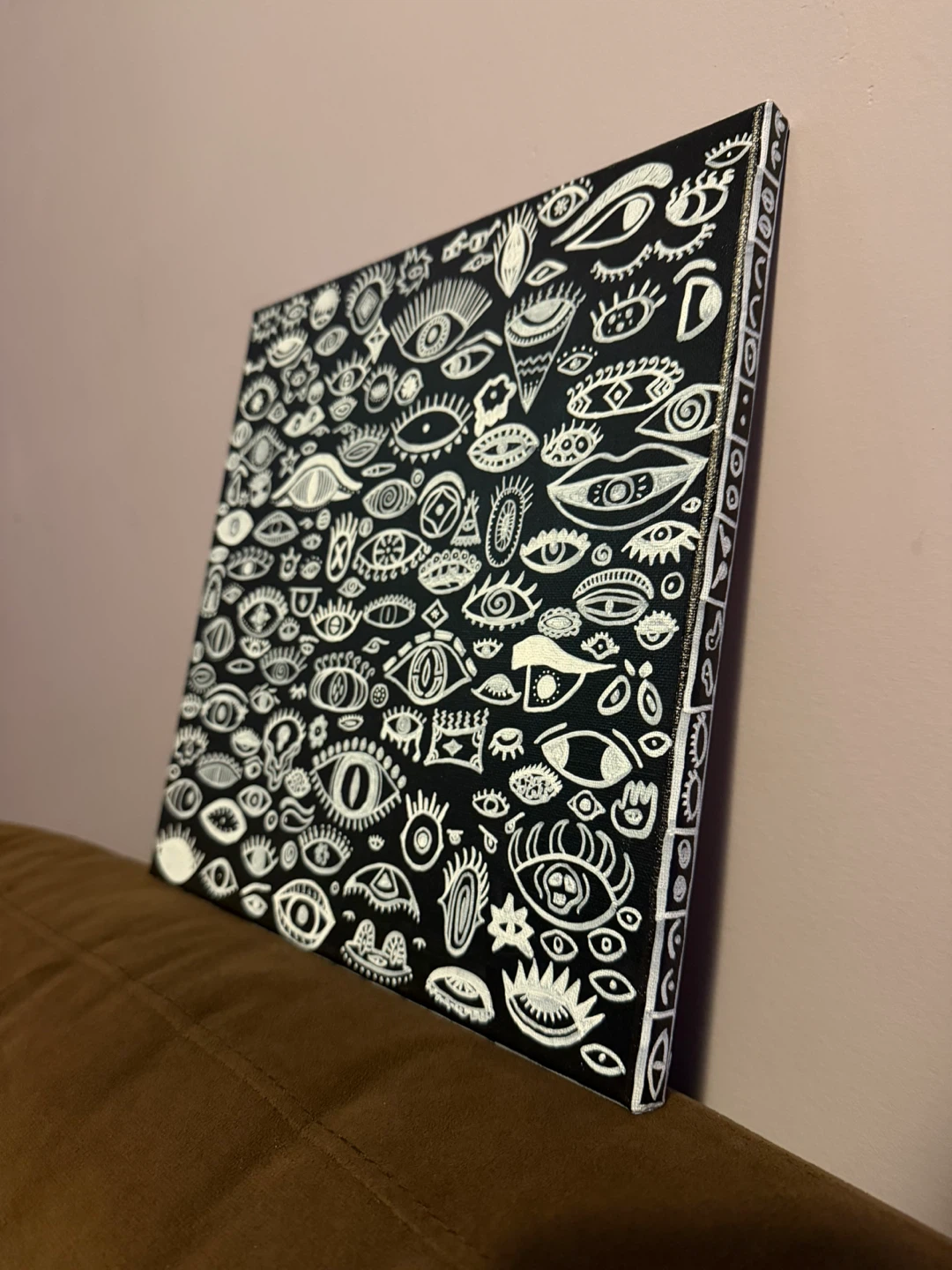 Black and White Eye Art Canvas - photo 2