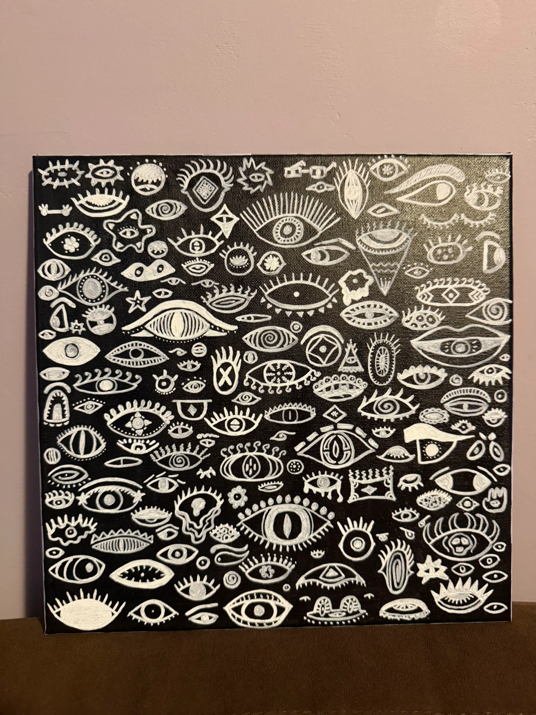 Black and White Eye Art Canvas