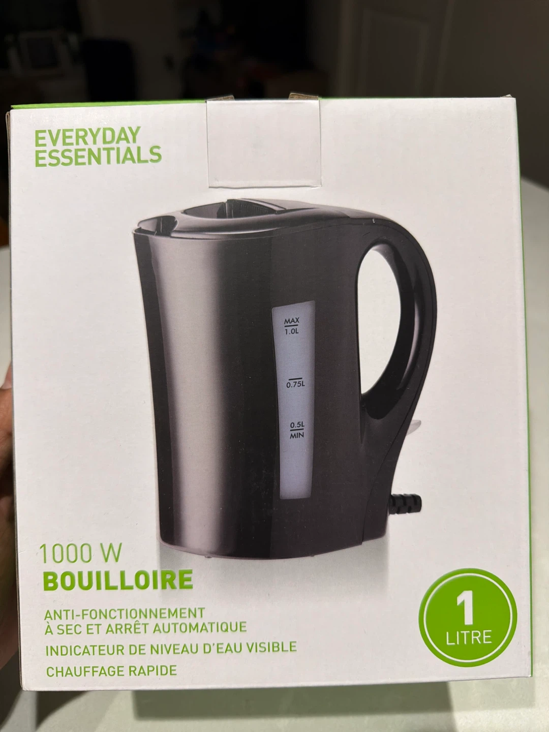 Everyday Essentials 1000W Electric Kettle - 1 Litre