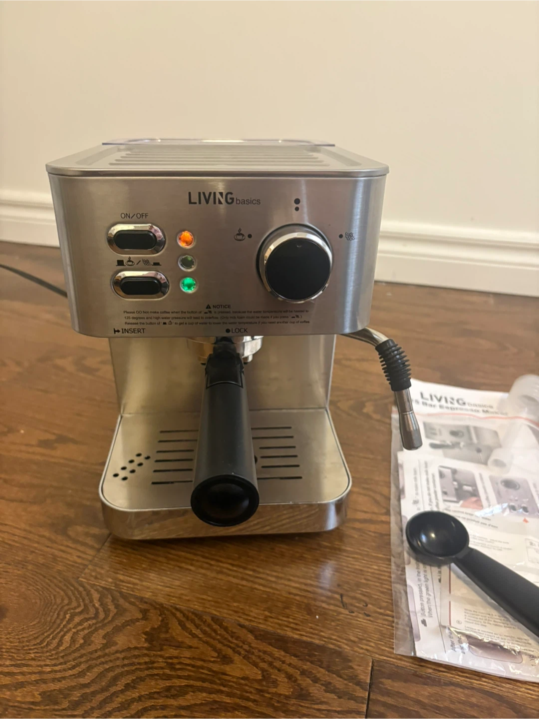Living Basics 15 Bar Espresso Machine