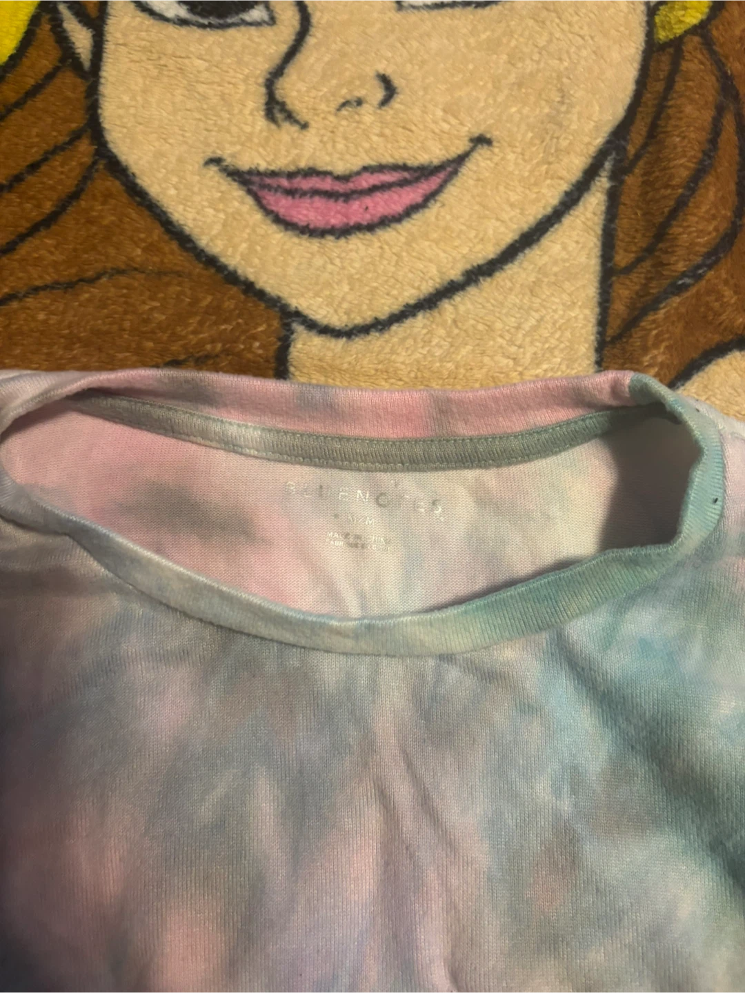 Tie-Dye Cropped Shirt with Drawstring - photo 2
