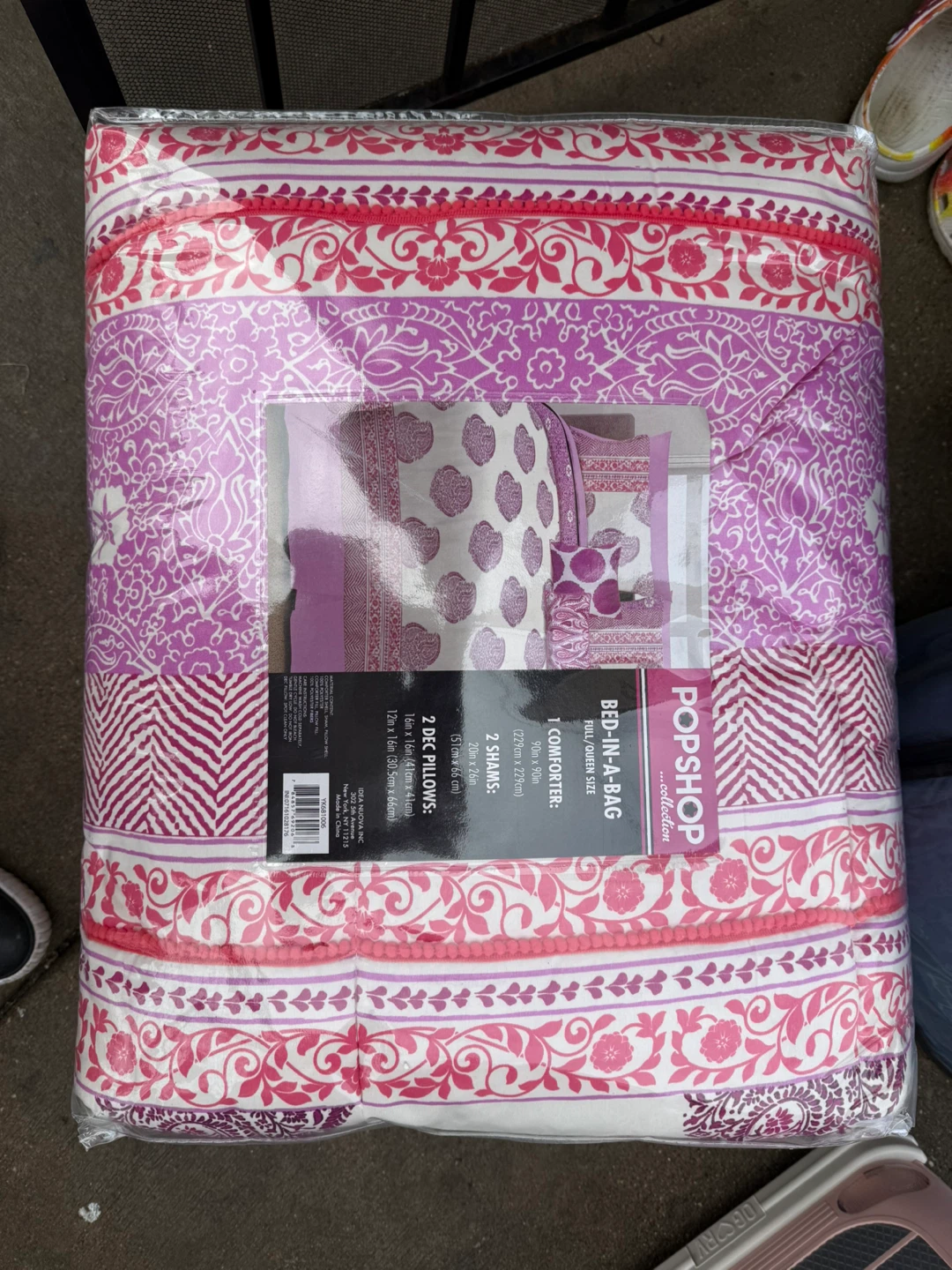 POPSHOP Collection Bed-in-a-Bag Comforter & Shams Set - Full