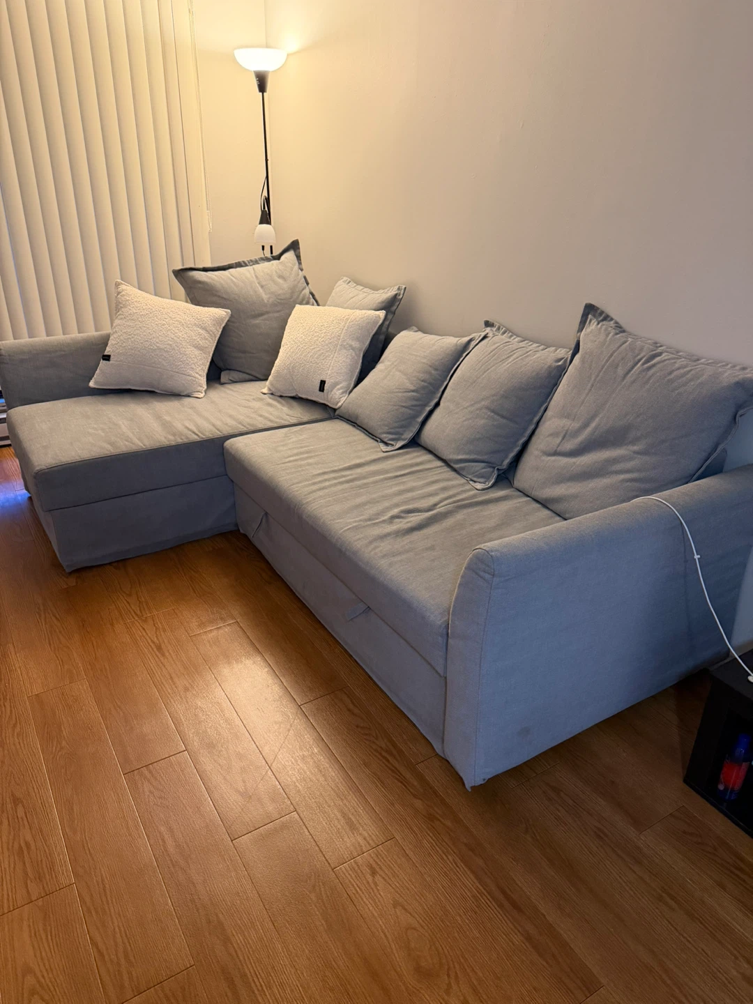 Grey Sectional Sofa with Storage
