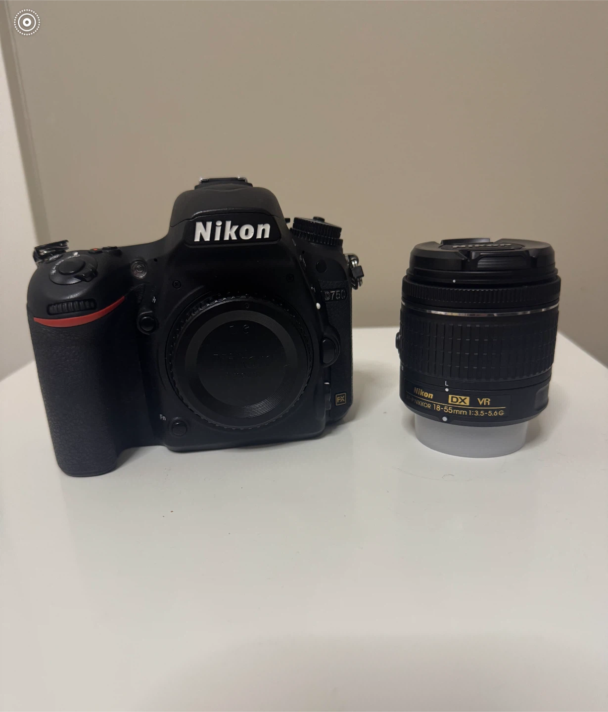 Nikon D750 with kit lens.