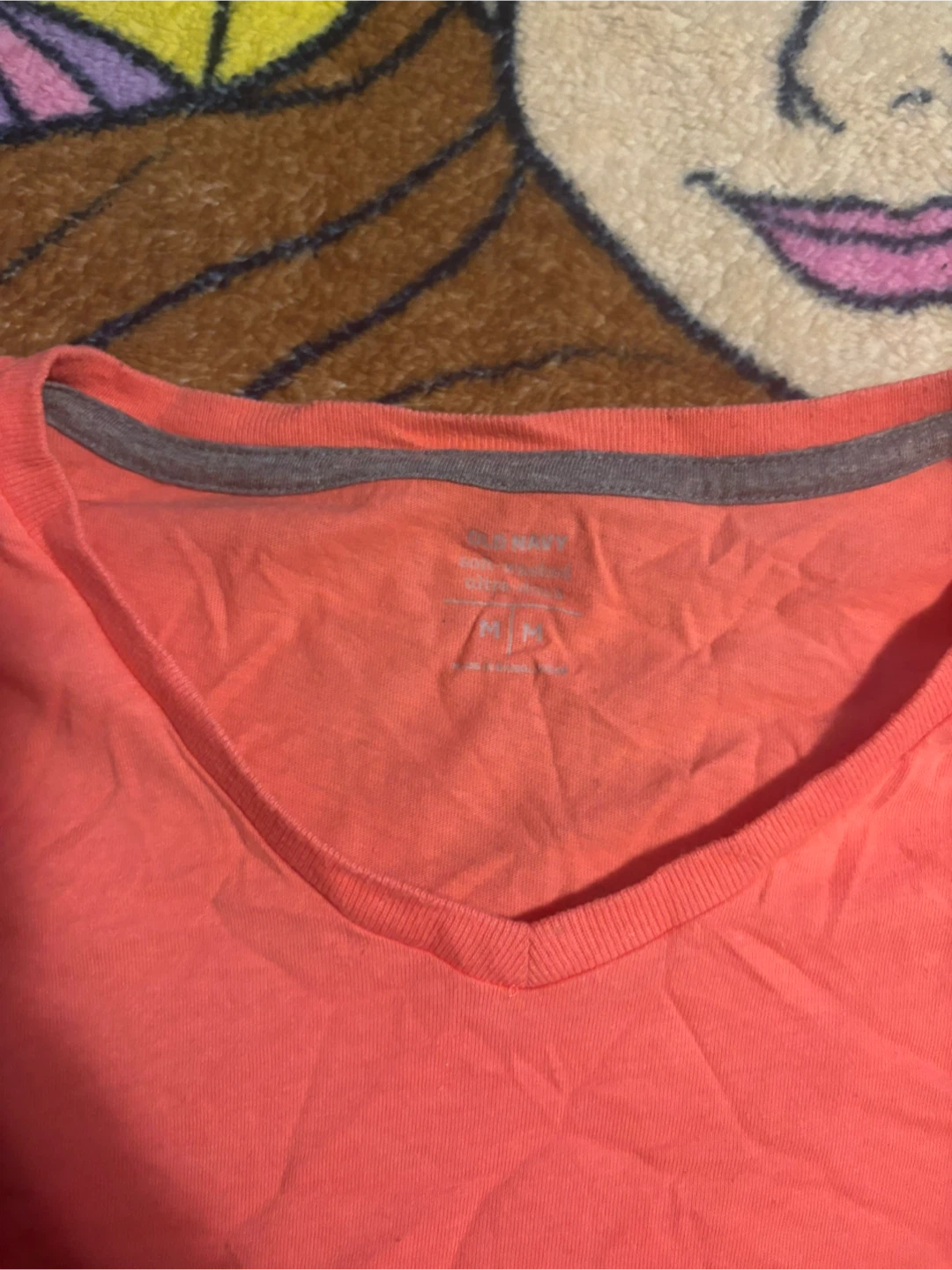 Athletic Works V-Neck T-Shirt - Coral - Medium - photo 2