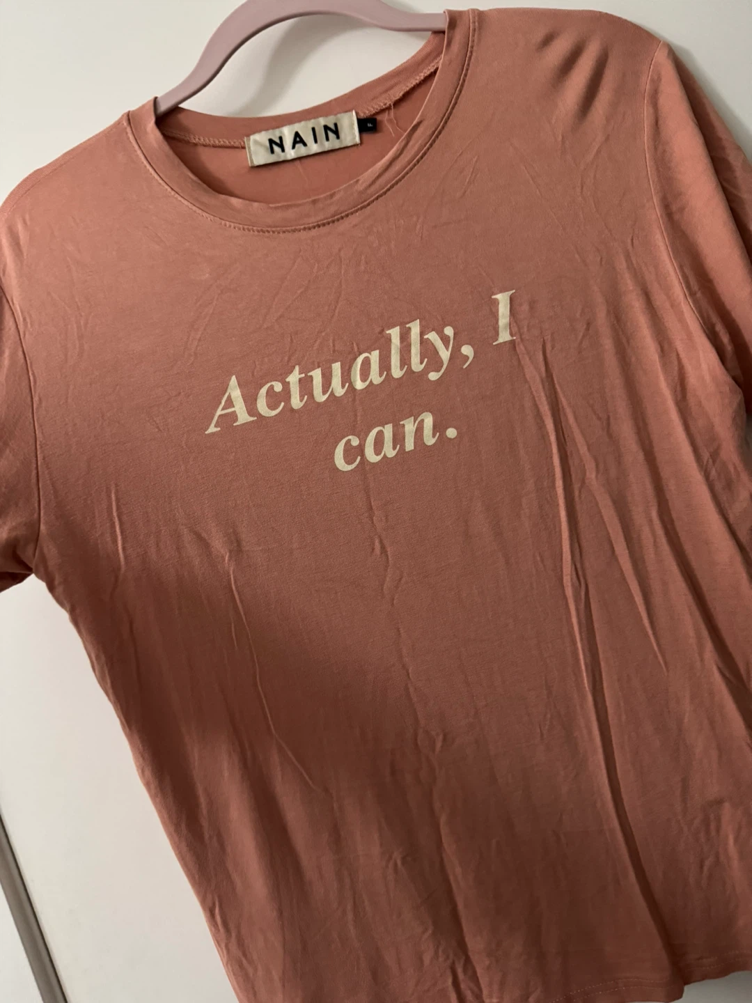 Nain "Actually, I Can." T-Shirt - Free Size - photo 2
