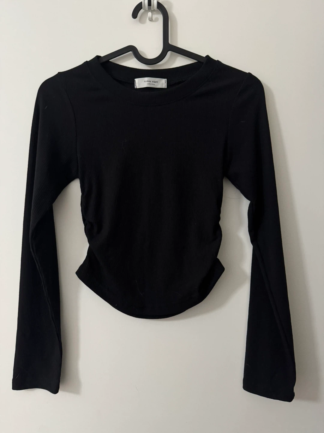 Friday Night Black Long Sleeve Top
