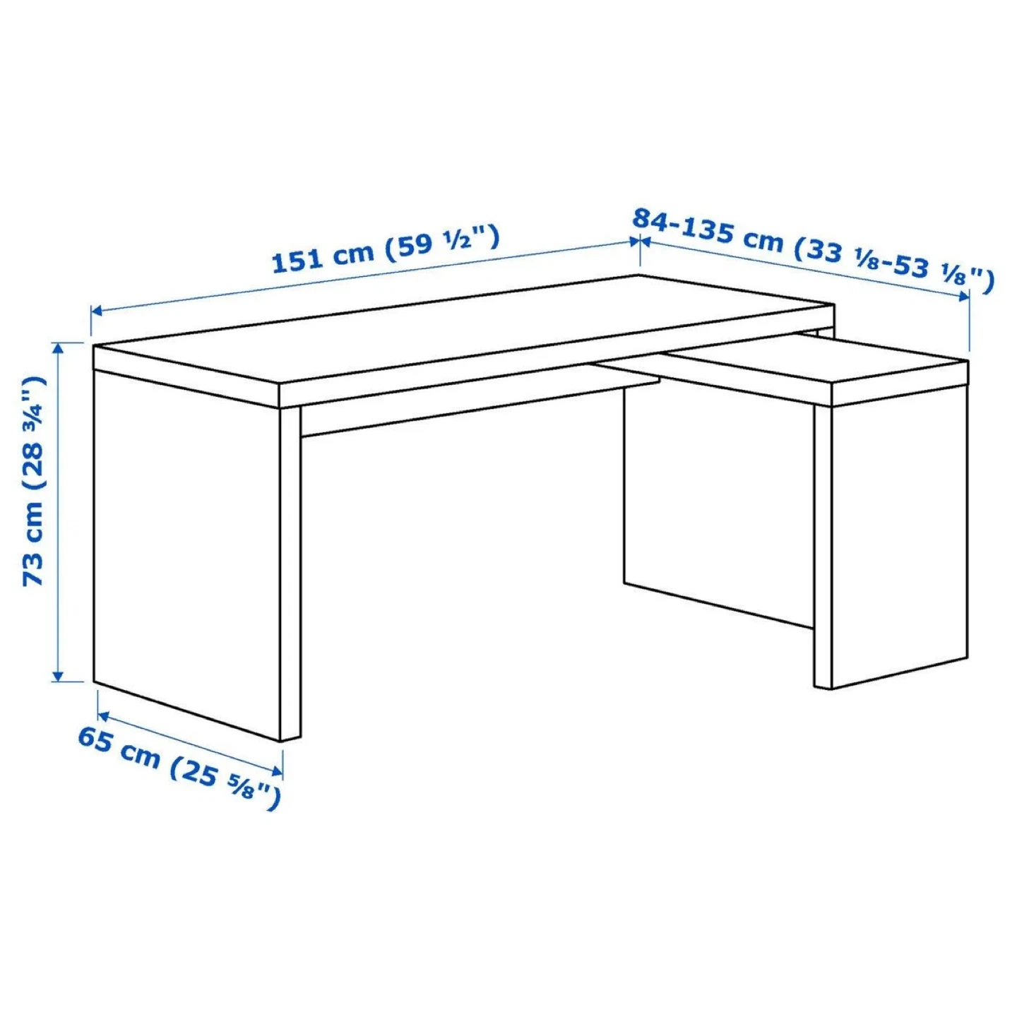 IKEA Desk with pull out panel - photo 5