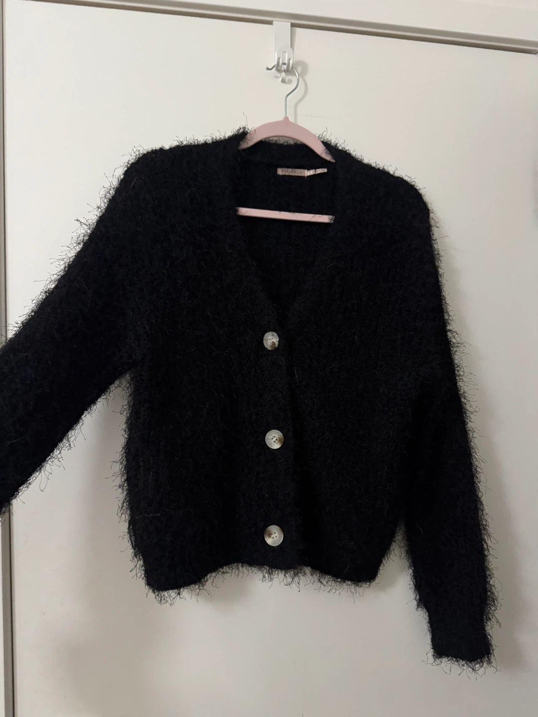 Black Fuzzy Cardigan