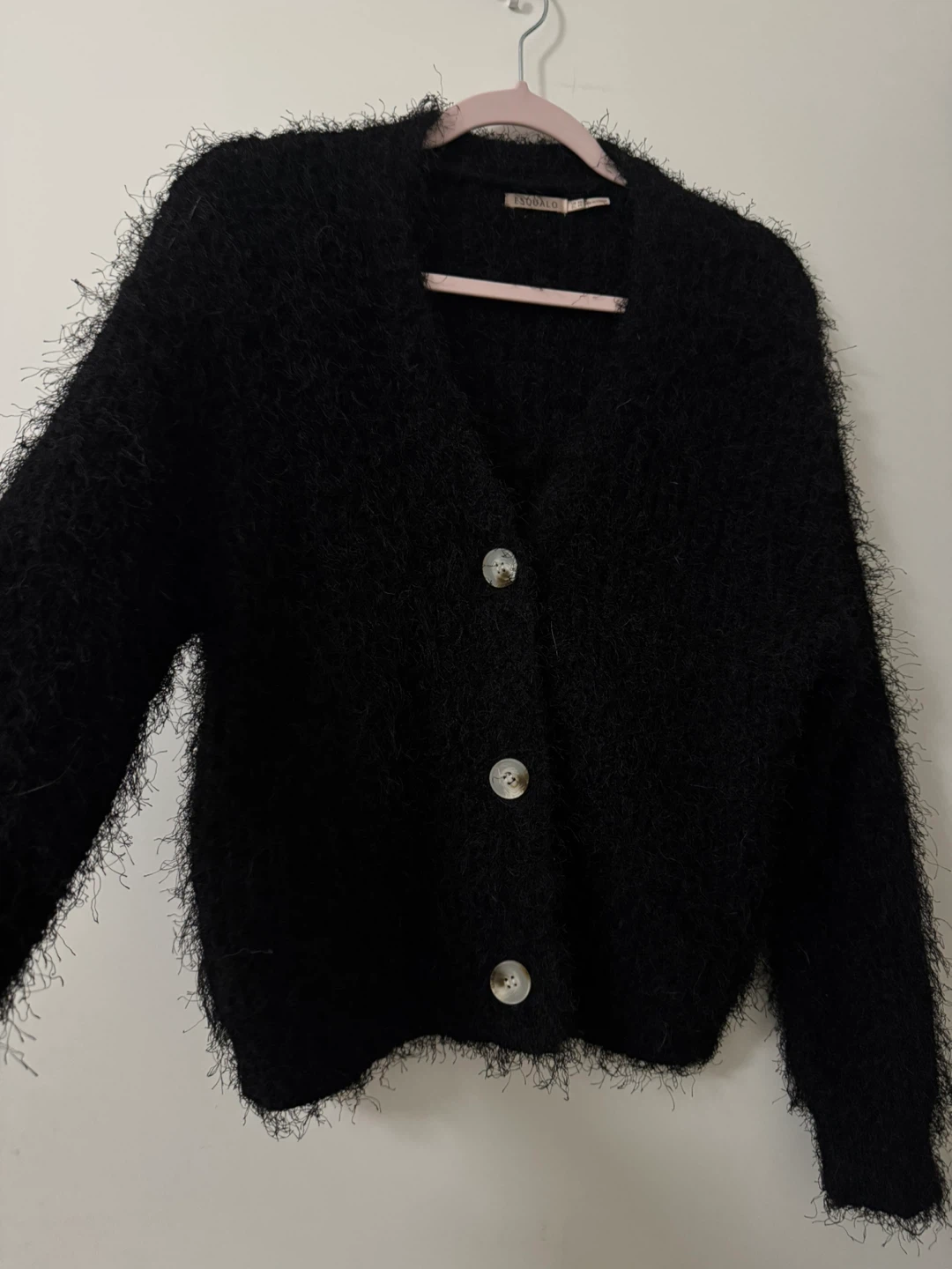 Black Fuzzy Cardigan - photo 2