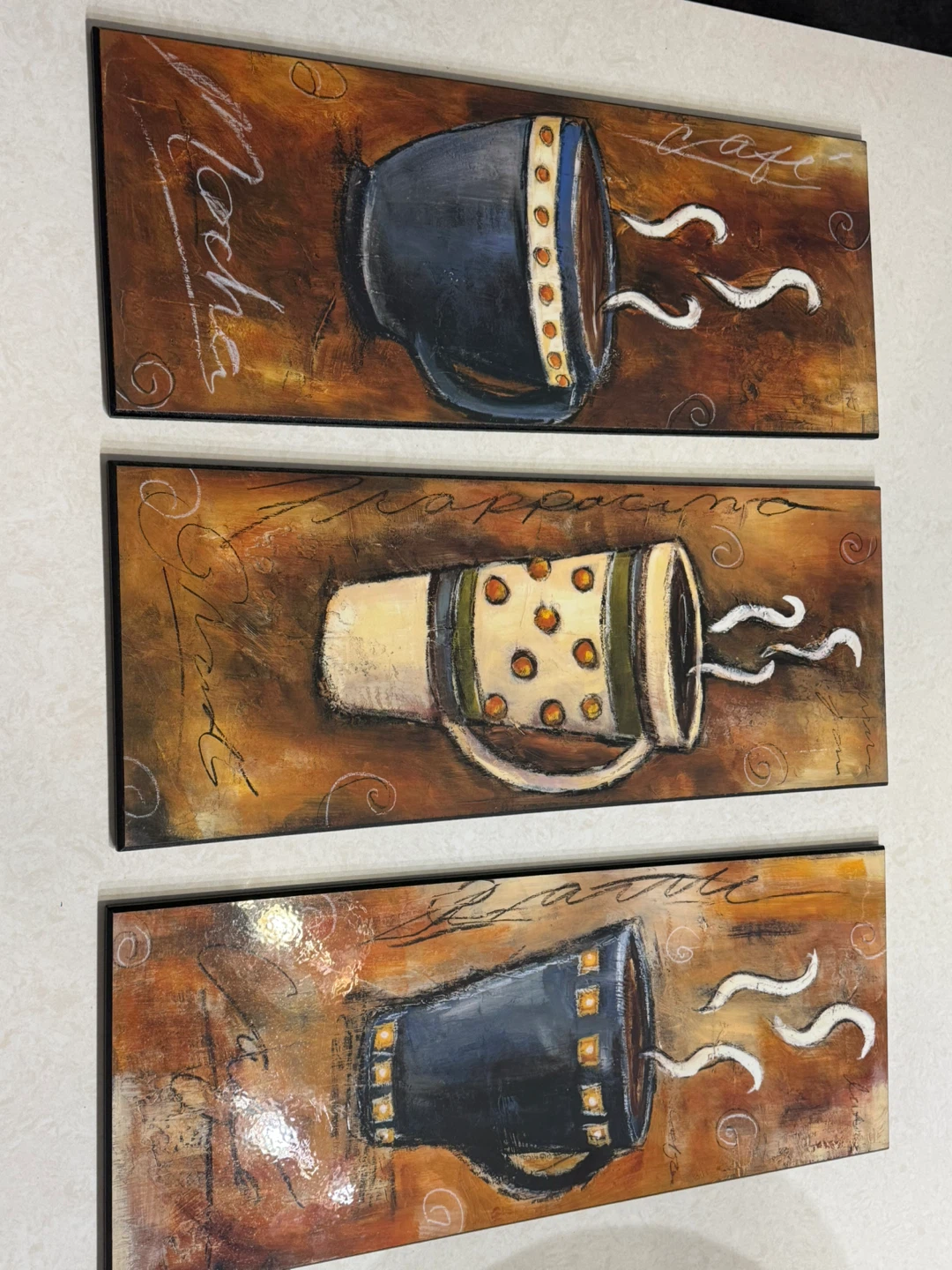 Set of 3 Coffee Themed Wall Art - photo 3