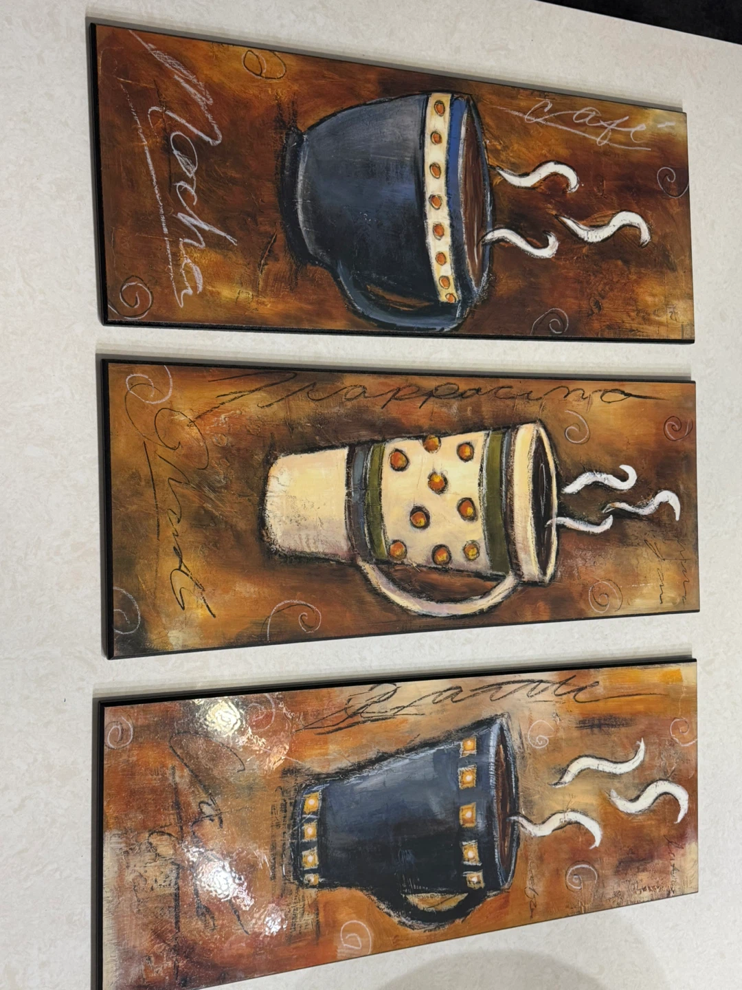 Set of 3 Coffee Themed Wall Art - photo 2