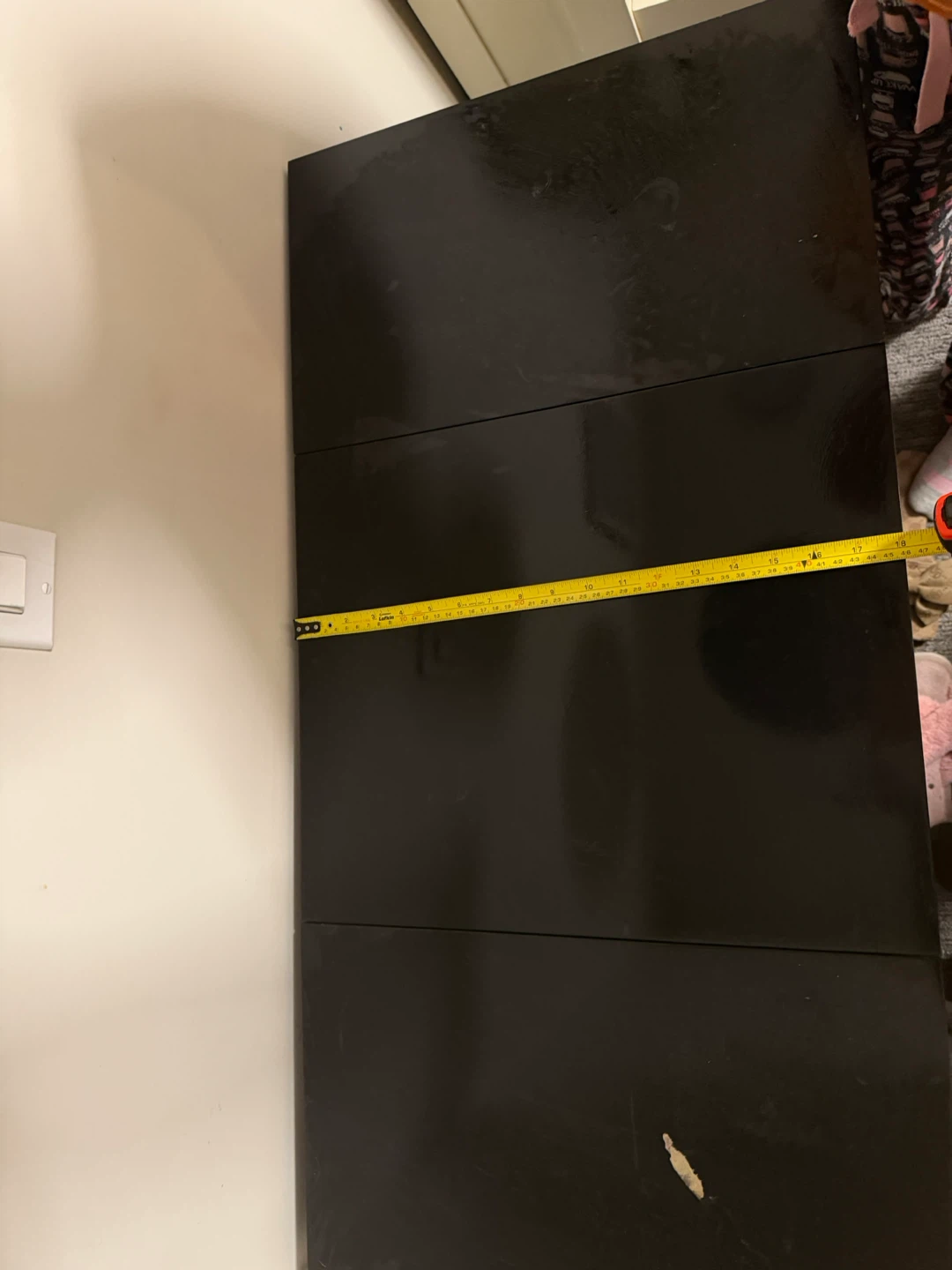 Black Vanity Desk with Flip-Top Mirror and Storage - photo 4