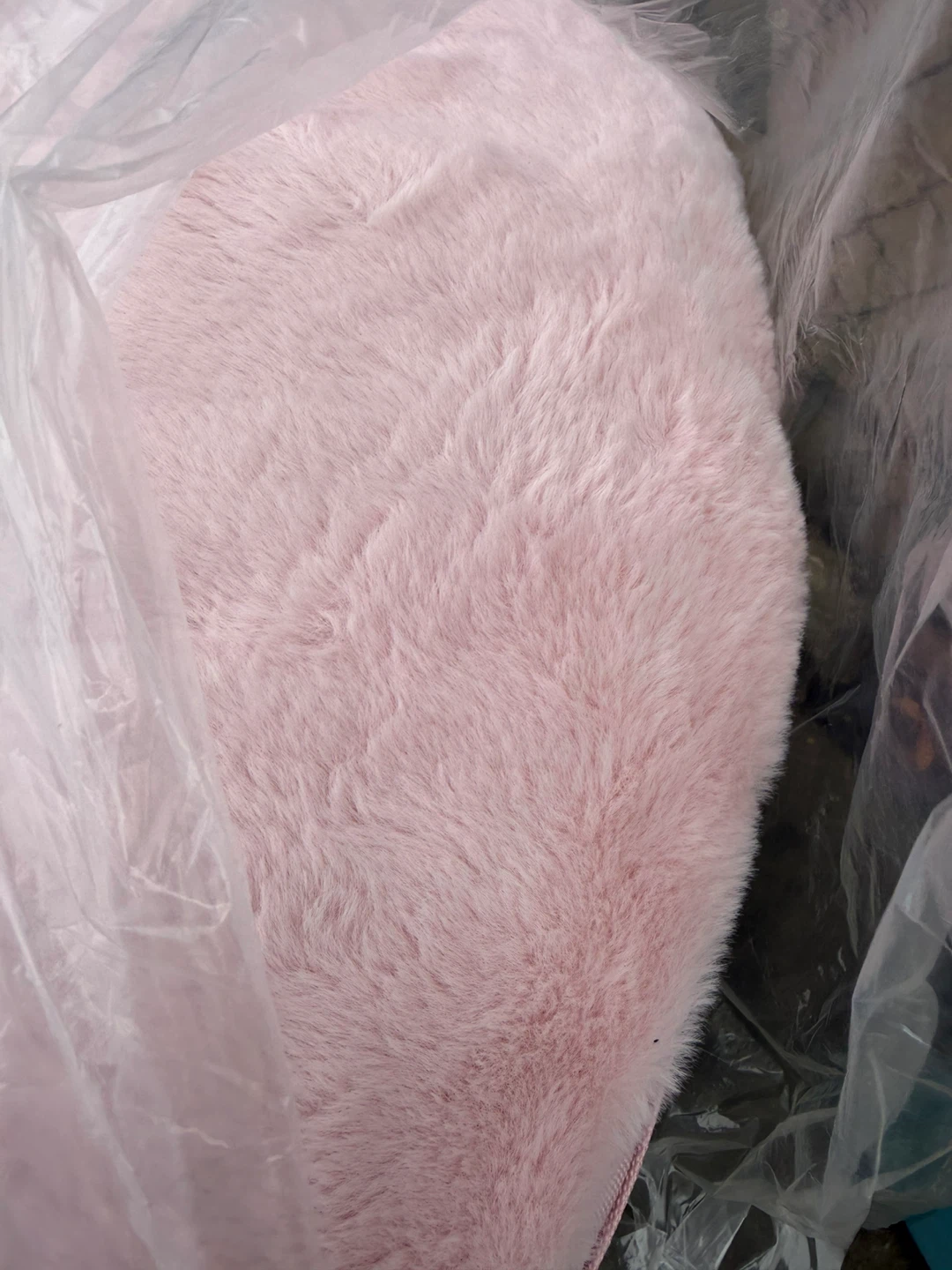 Adult Pink Faux Fur Saucer Chair - photo 3