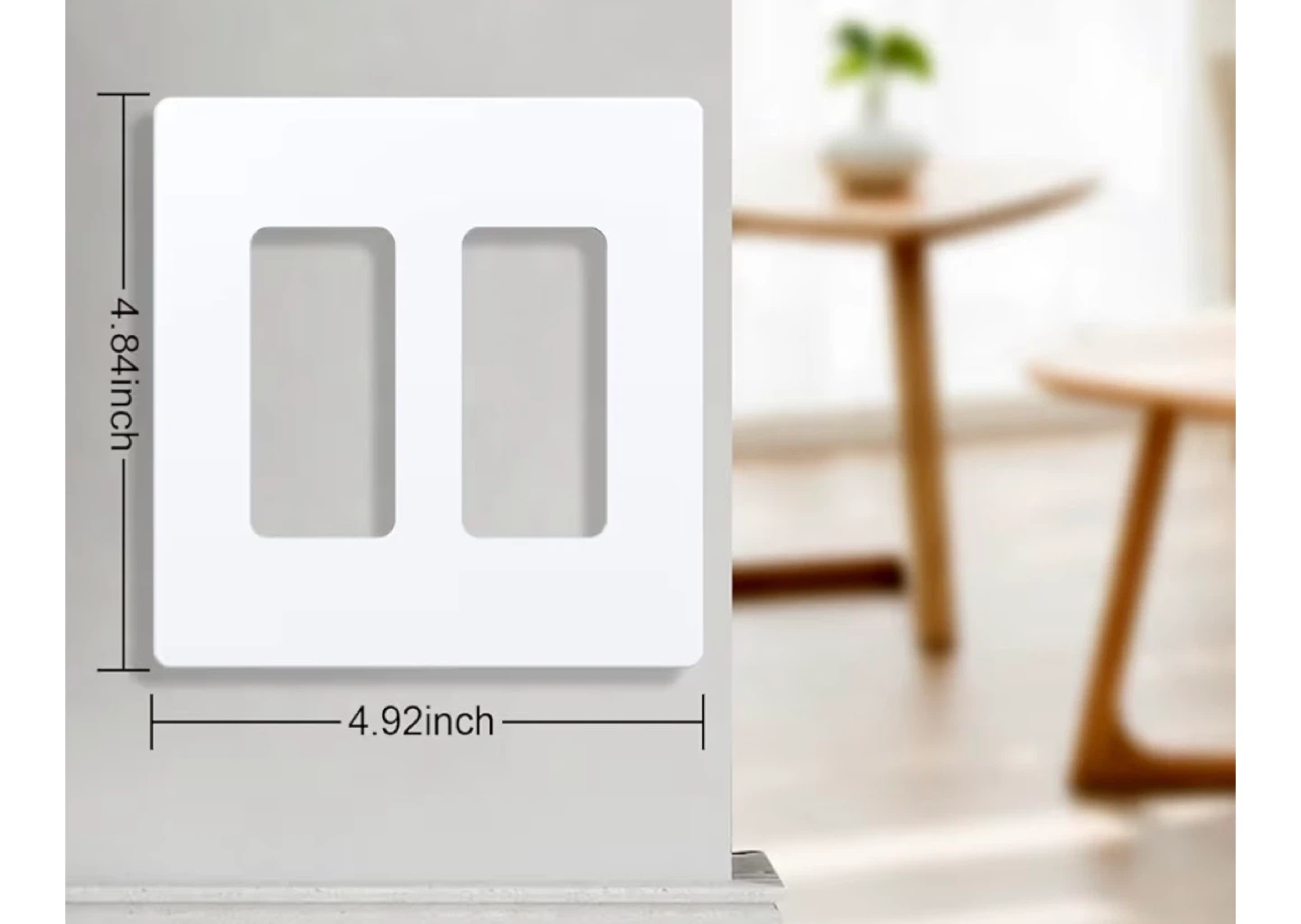 Outlet Cover, Screwless Decorator Wall Plate, Light switch Powe - photo 2