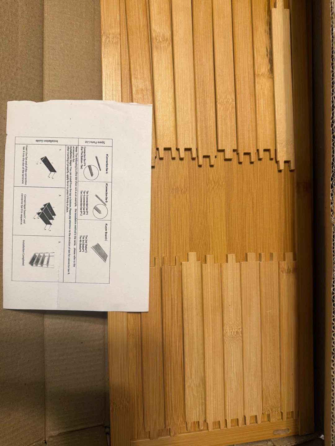NATTHSWE Bamboo Vertical Shoe Rack (6 TIER) - photo 3