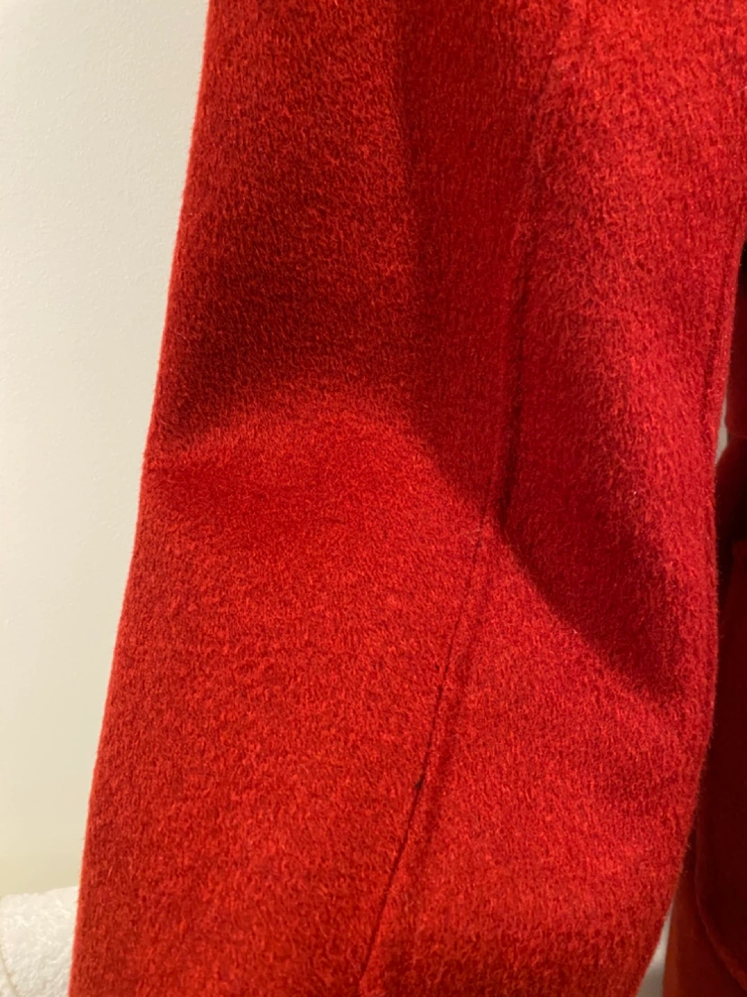 Red Cashmere Silk Coat Size Small New - photo 4