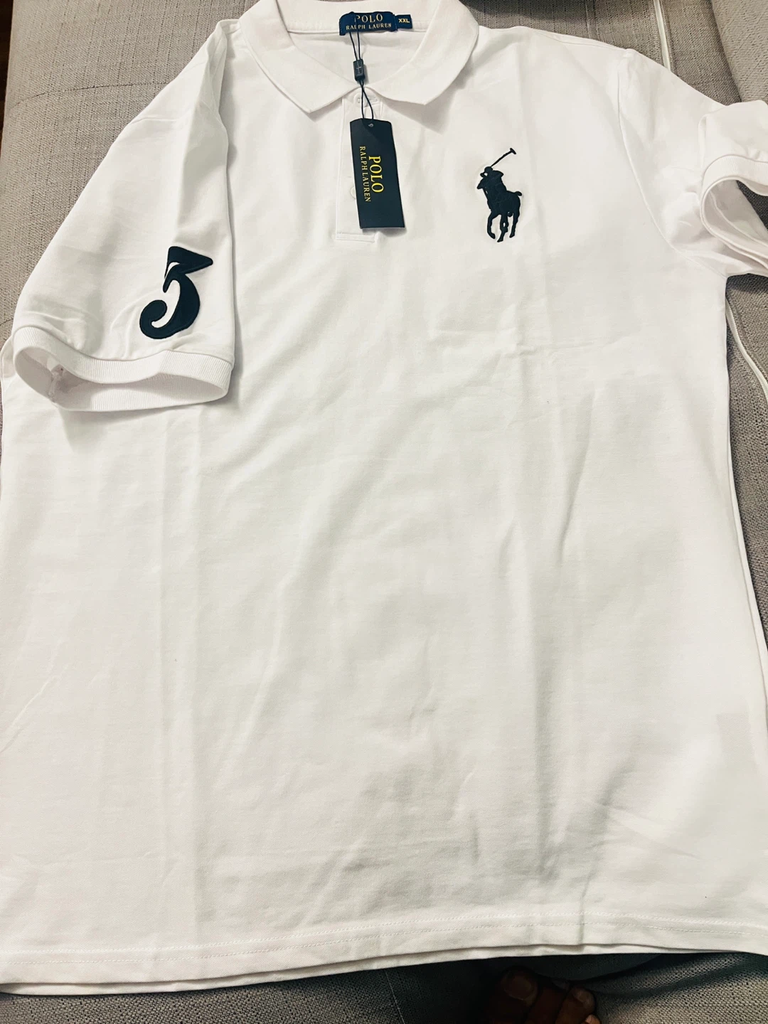 Polo Ralph Lauren White Big Pony Polo Shirt XXL