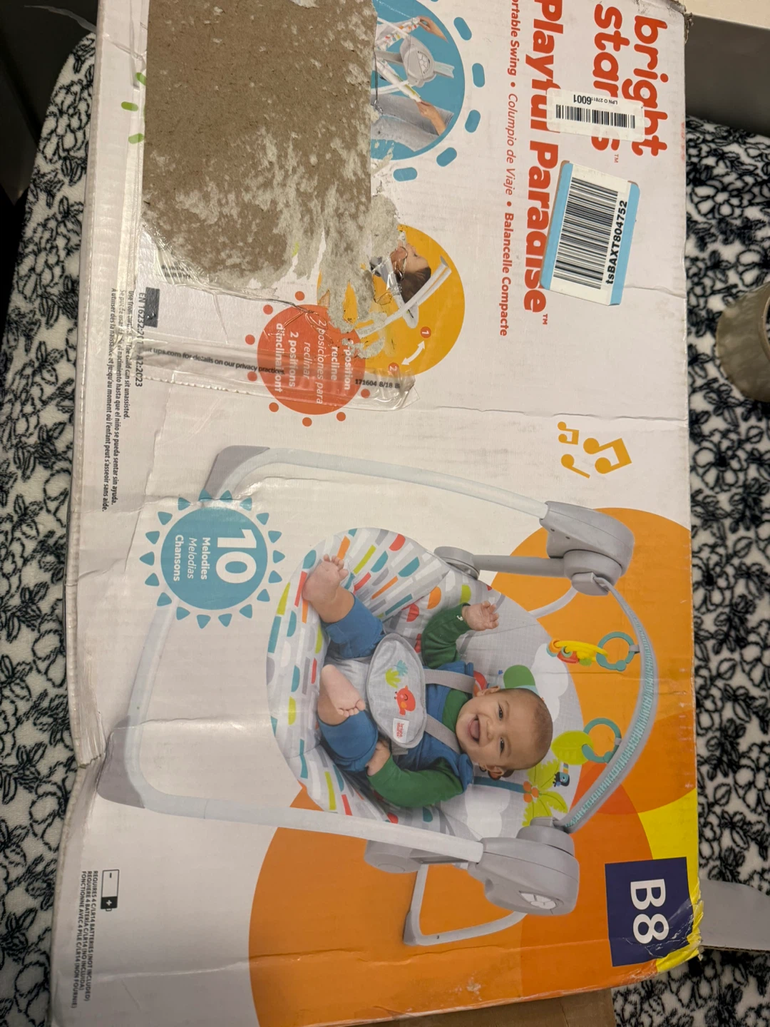 Bright Starts Playful Paradise Portable Baby Swing