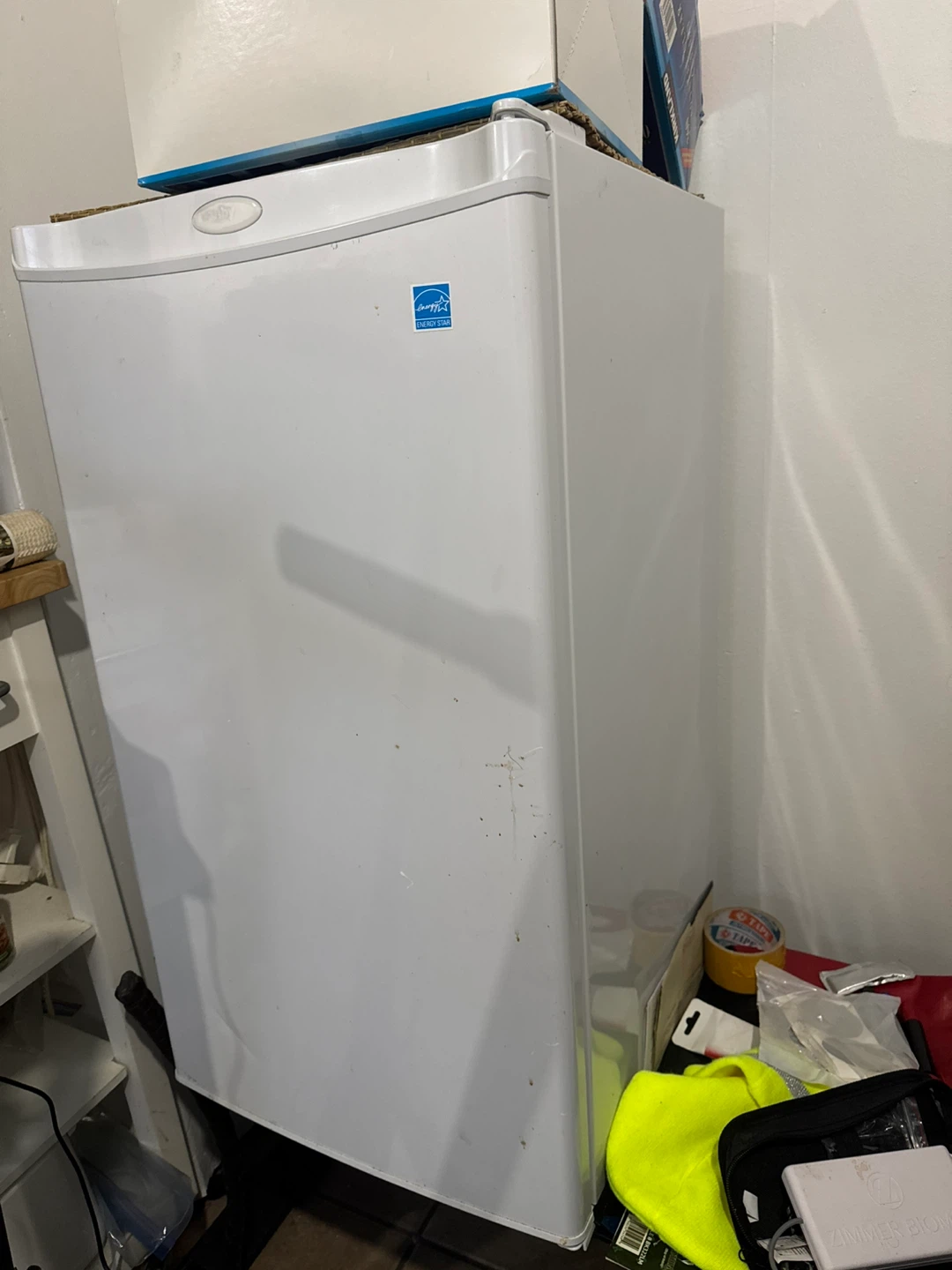 White Compact Refrigerator