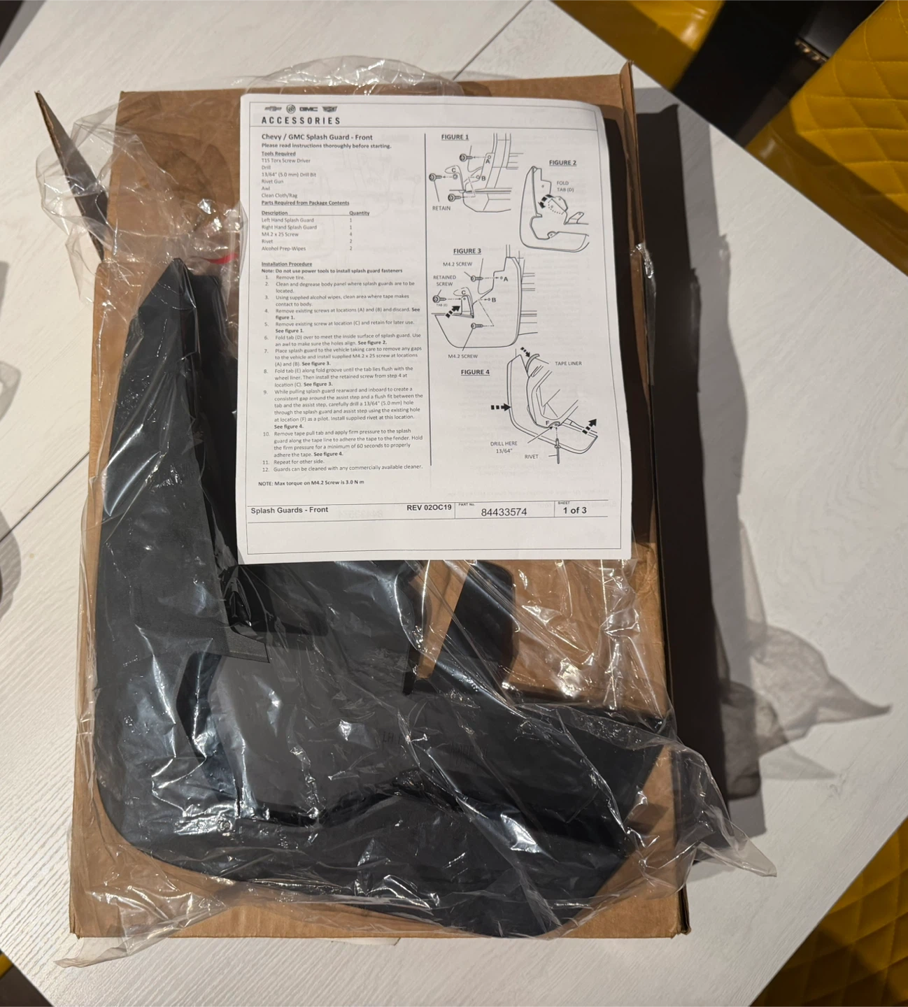 GM - Chevrolet Genuine Parts Splash Guards - Front & Back - photo 2