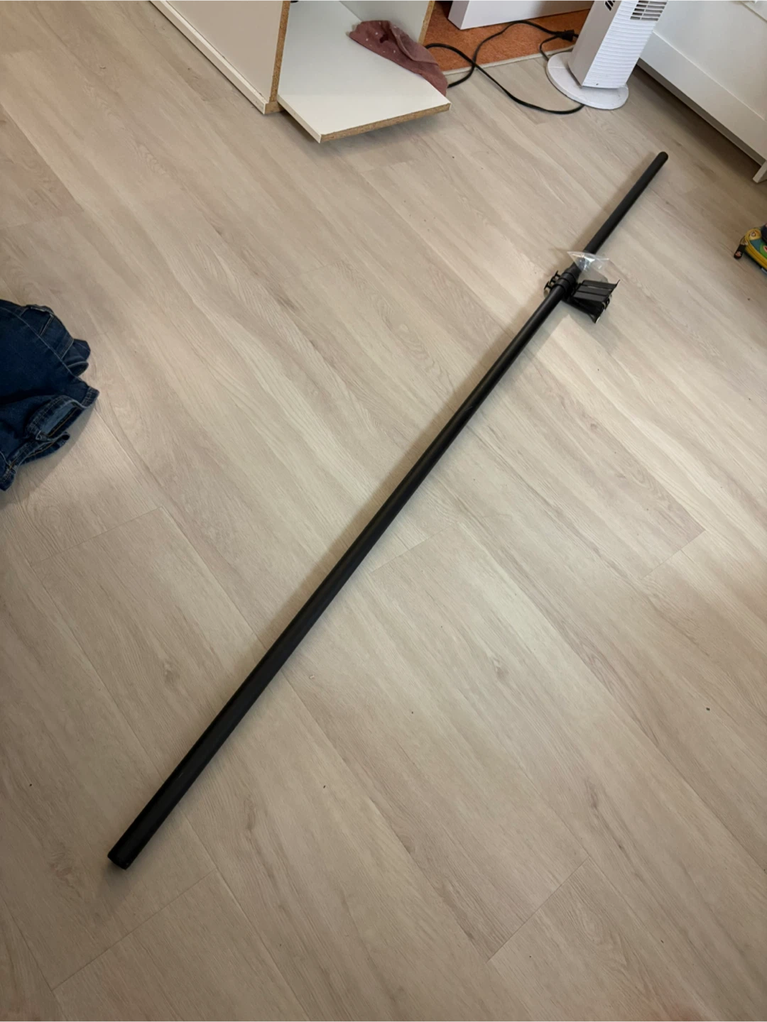 Black Curtain Rod with Hardware