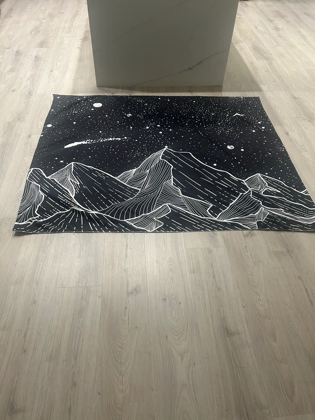 Wall Tapestry - Mountain and Starry Sky Design