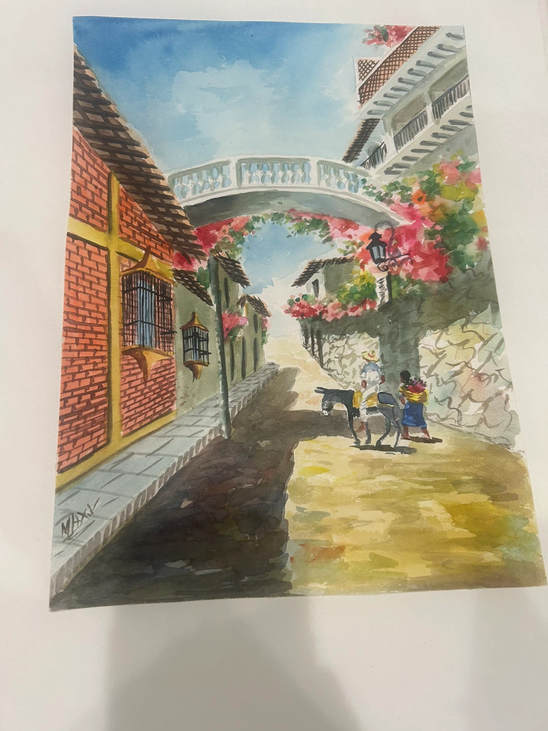 Original Watercolor Painting by Maxy - photo 3