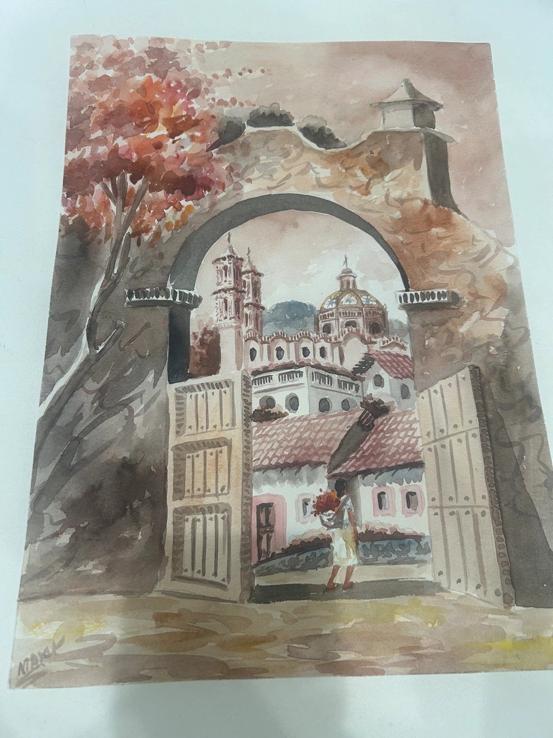 Original Watercolor Painting by Maxy