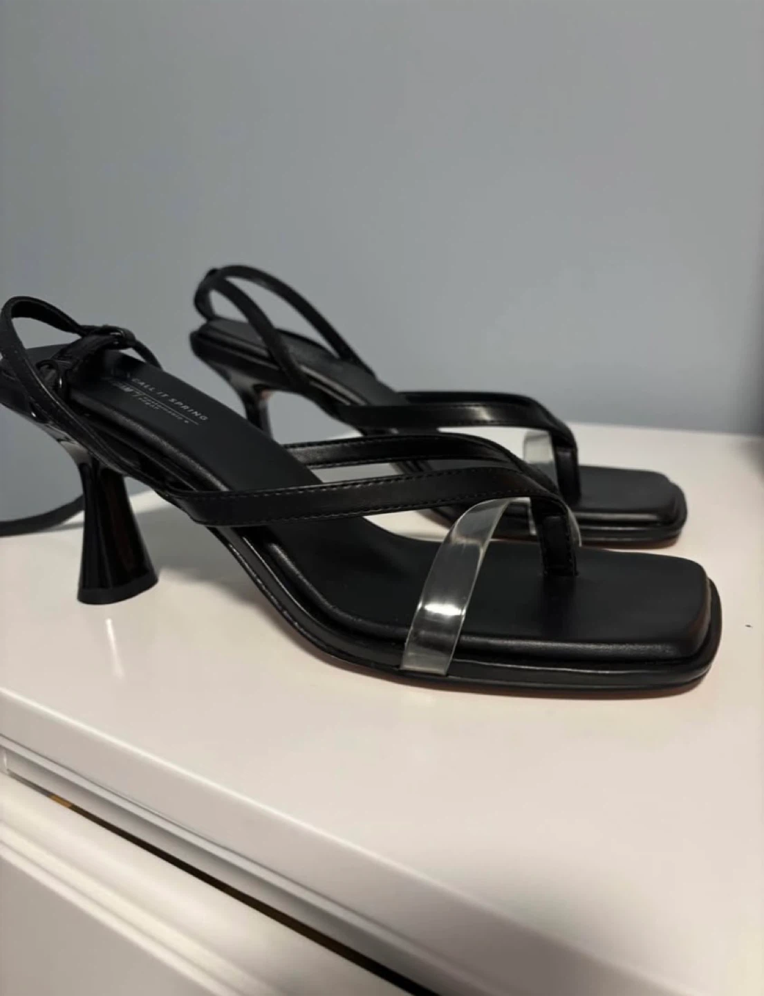 Call It Spring Franceskka Black Heels - Size 8