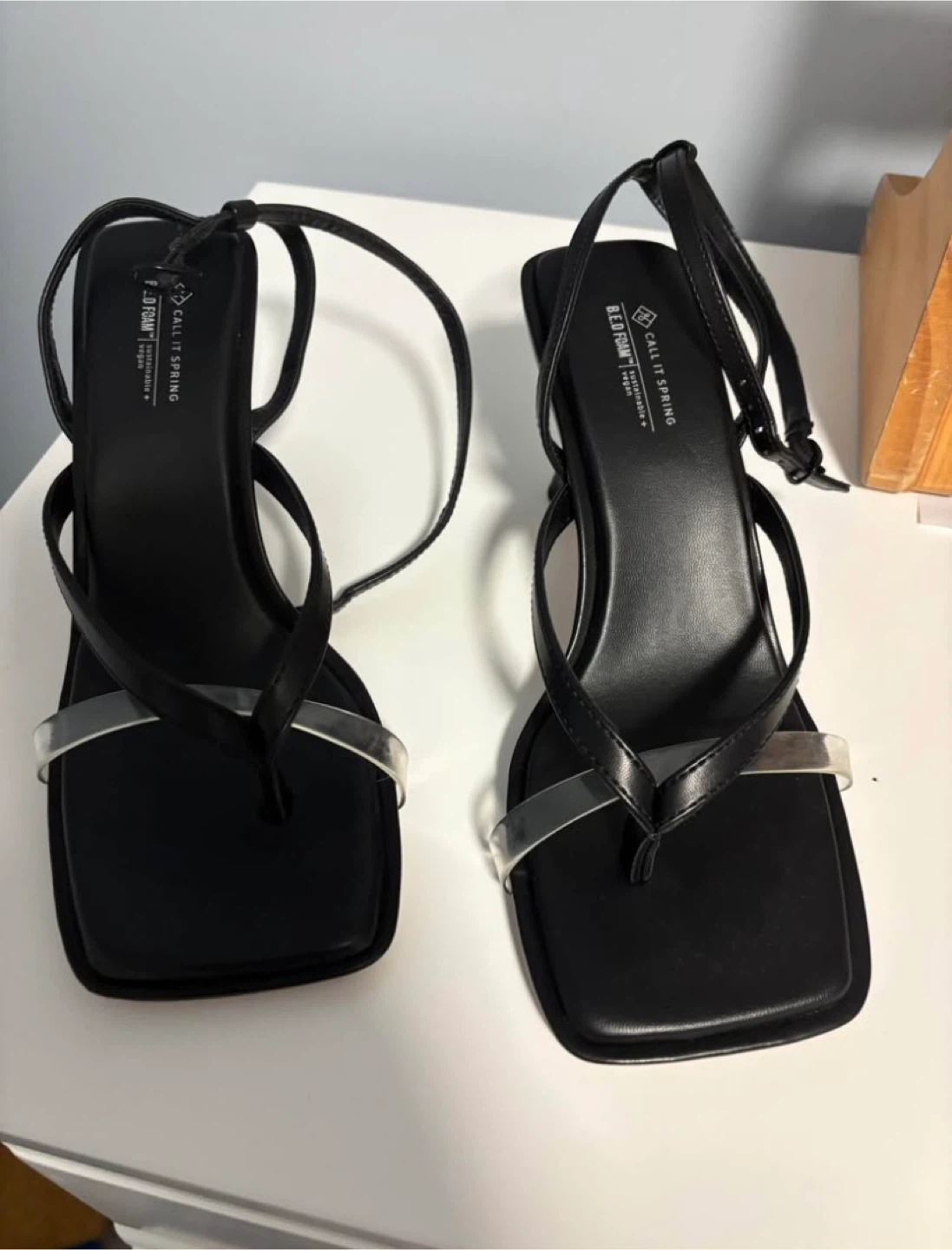Call It Spring Franceskka Black Heels - Size 8 - photo 2