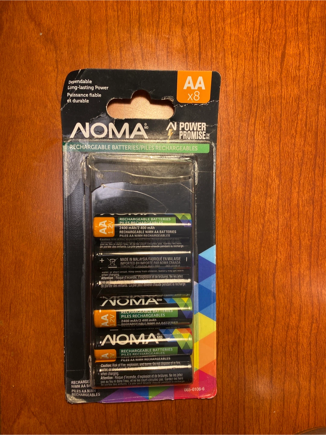 Noma AA Rechargeable Batteries - 8 Pack