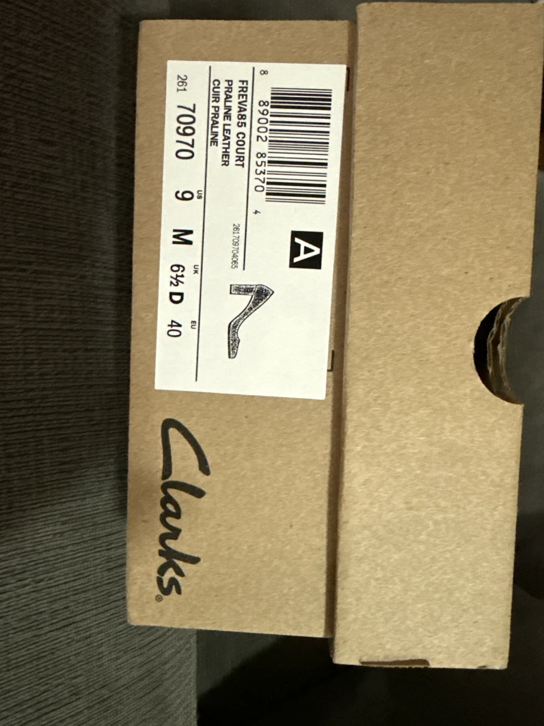 Clarks Women's Praline Leather Heeled Shoes Size 9 - photo 5