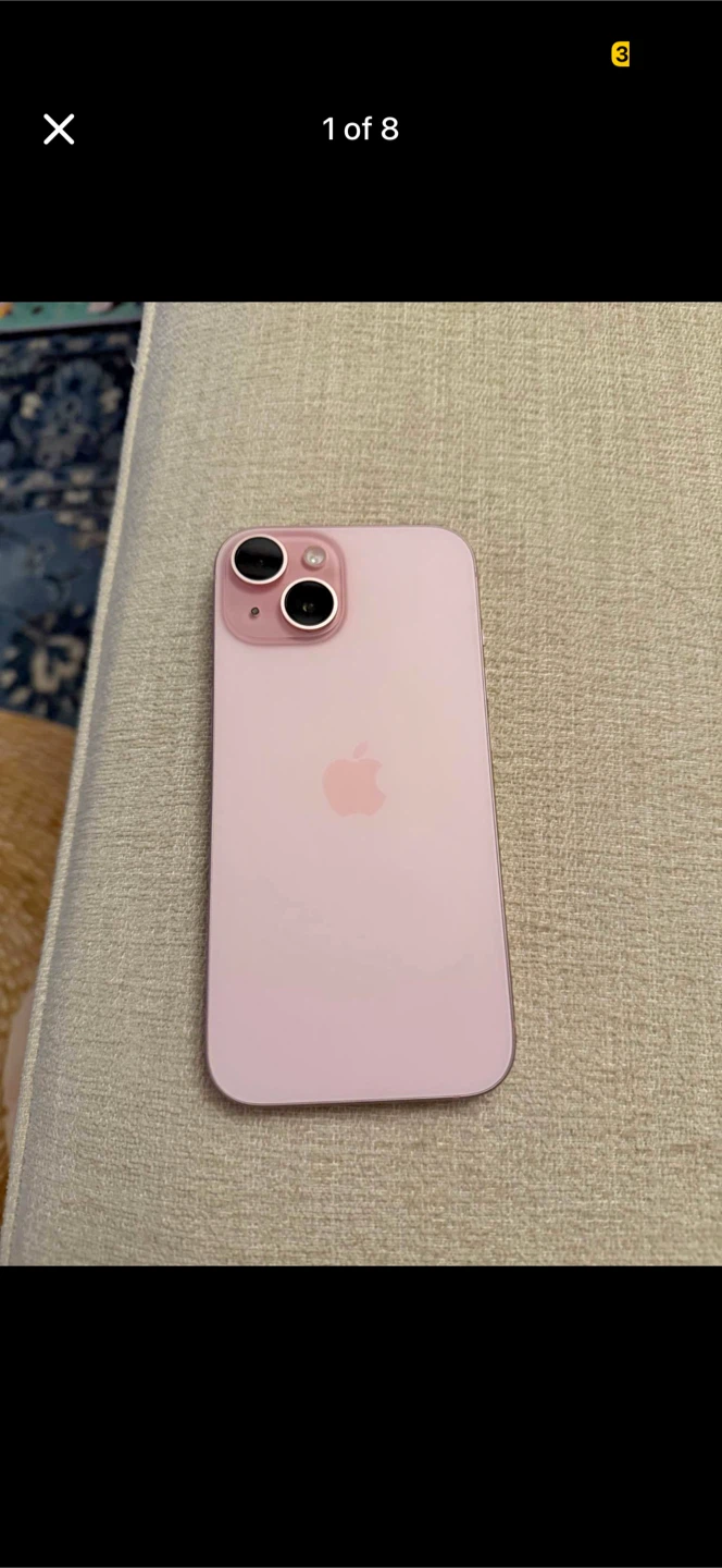 Pink Apple iPhone 15-128gb