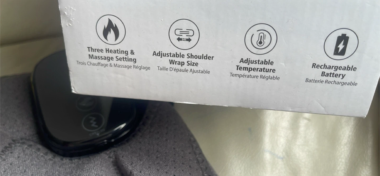 Heating Vibration Massage Shoulder Pad - photo 4
