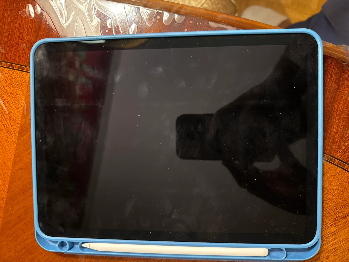 Apple iPad Air Blue with Case and Pencil Slot