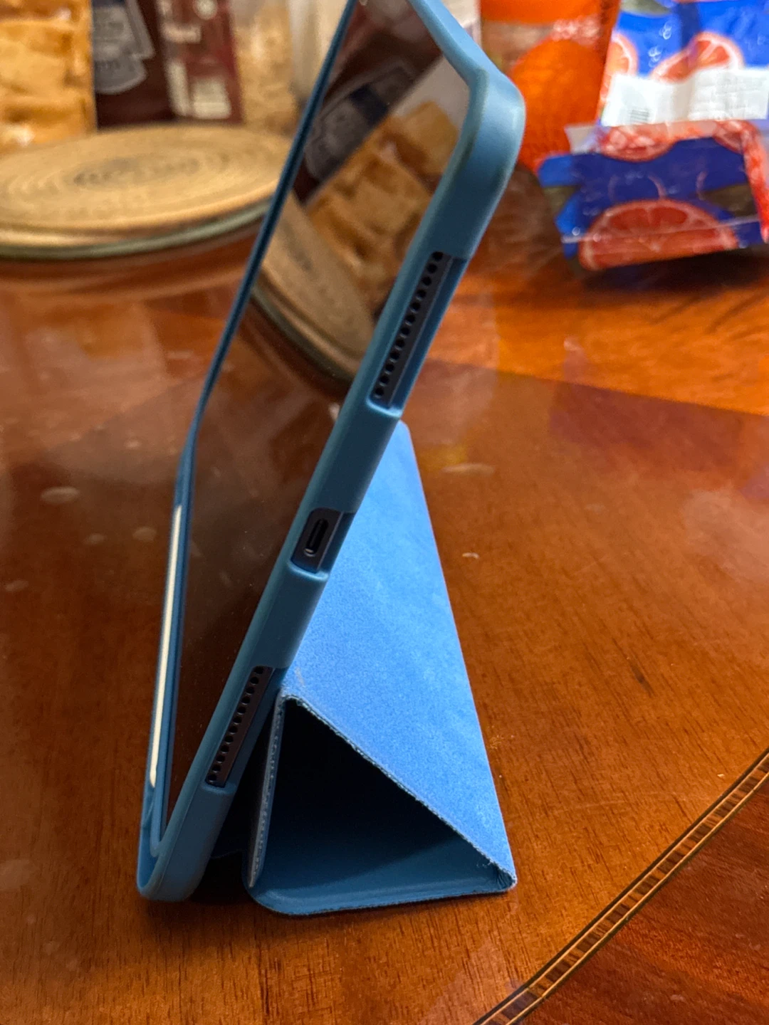 Apple iPad Air Blue with Case and Pencil Slot - photo 3