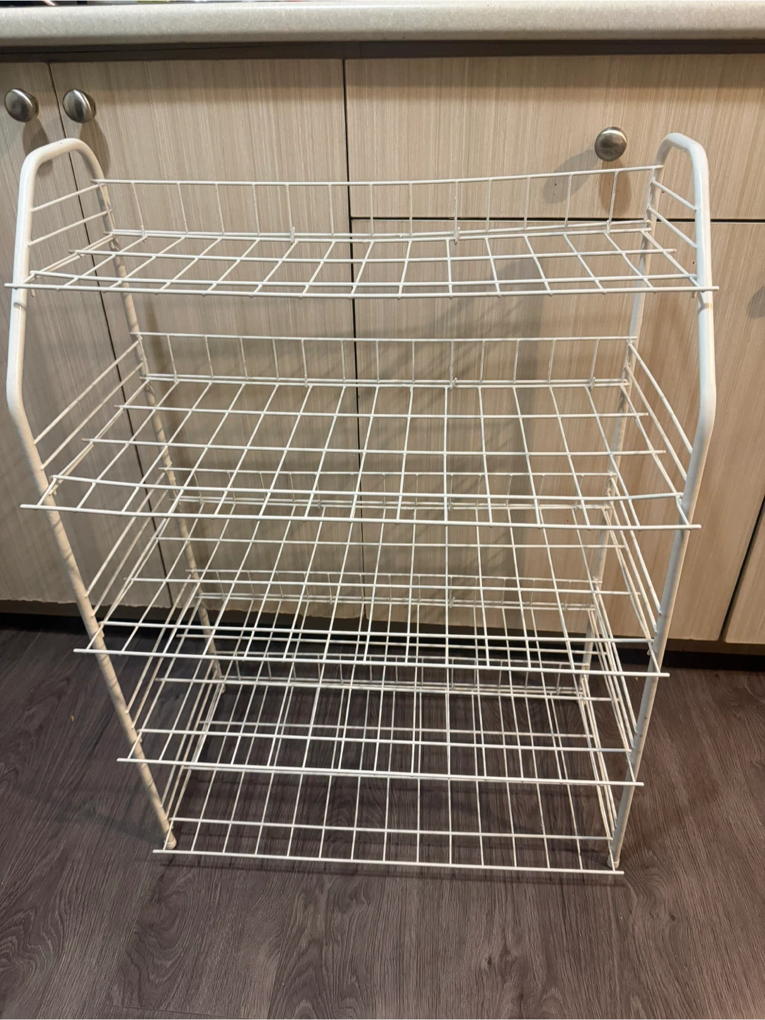White 5-Tier Wire Shelf Unit