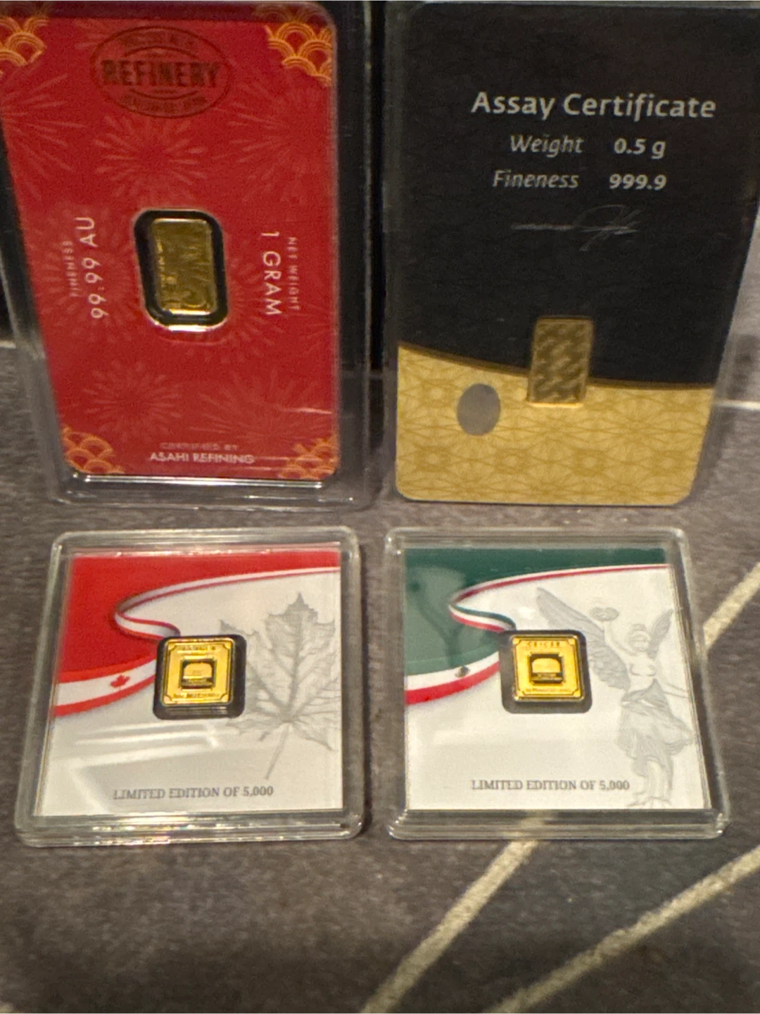 X3 1g bars x1 0.5g gold bars  fast sale - photo 2