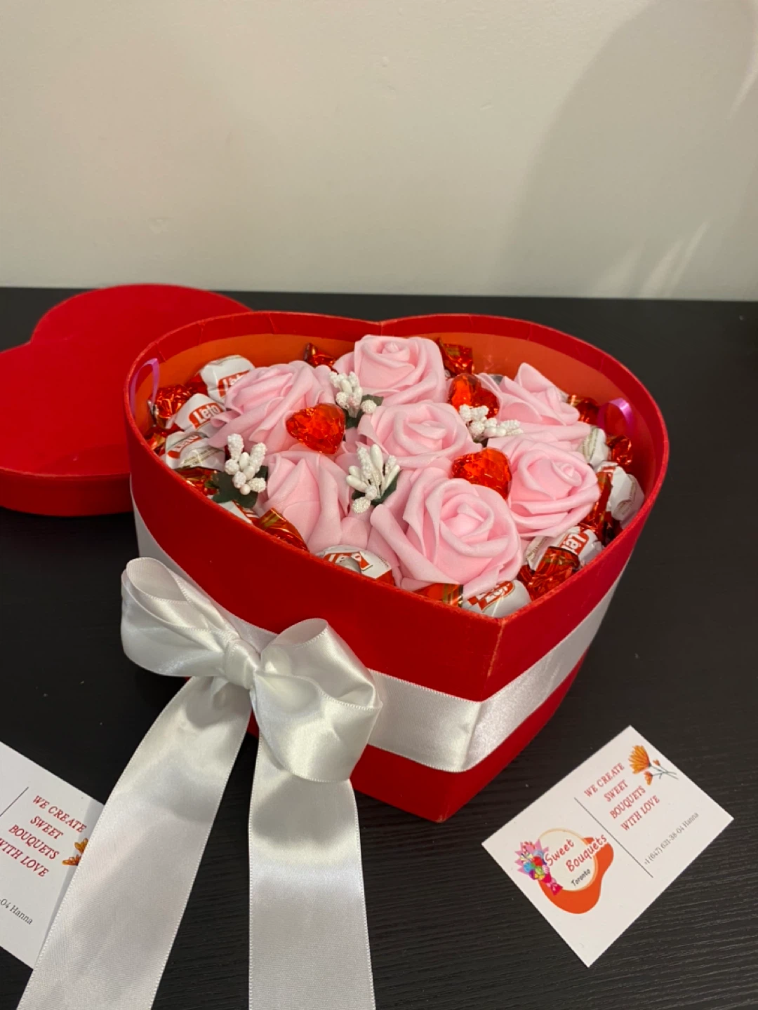 Candy Heard with Pink Roses