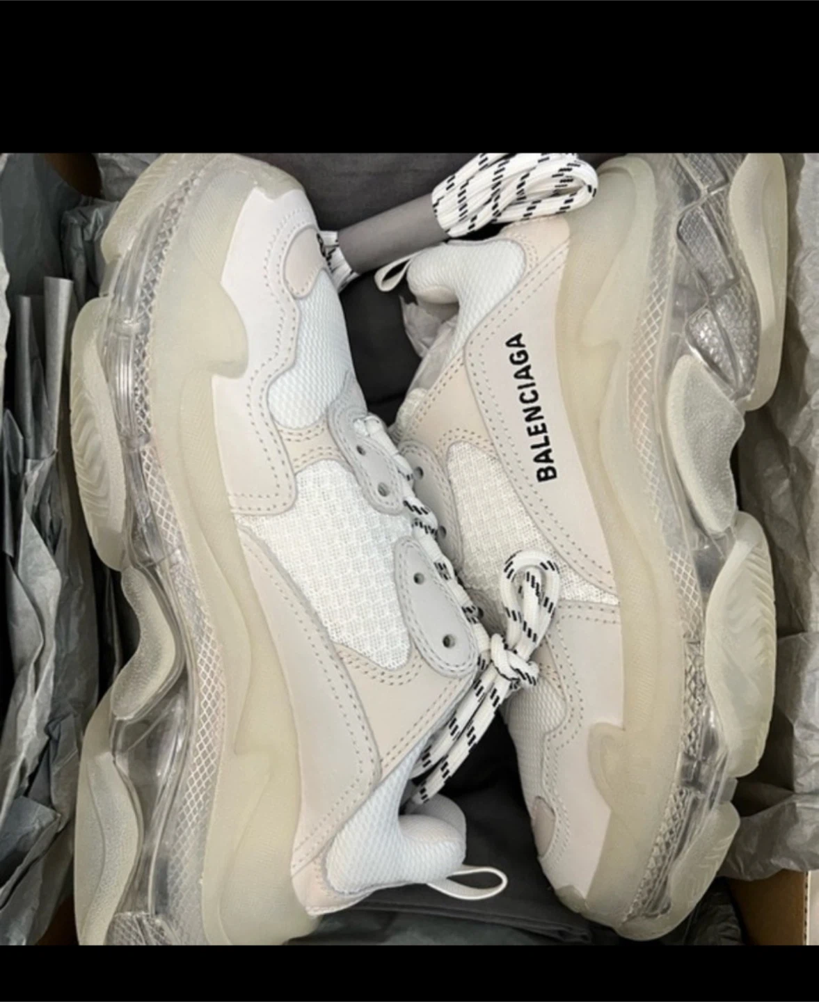 Balenciaga Triple S Sneakers White Size 37