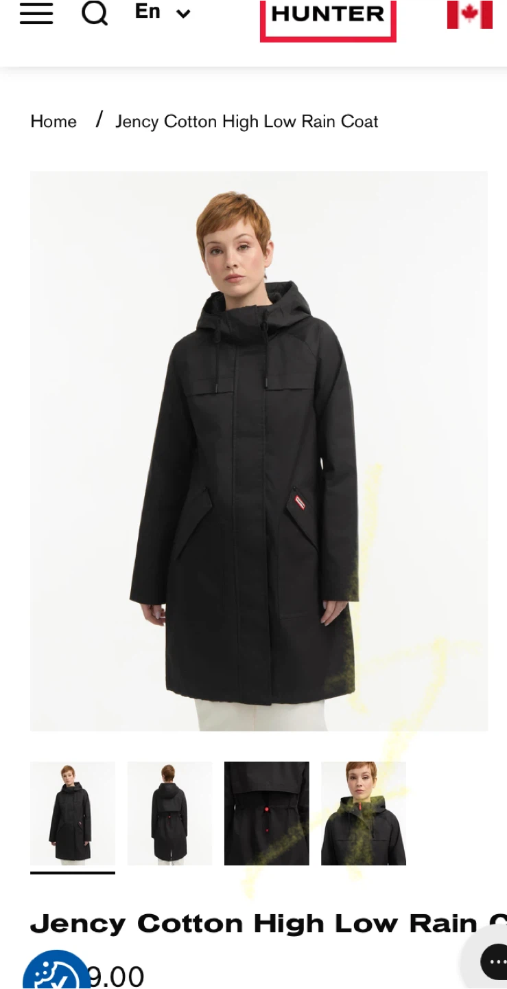 Hunter Spring  Rain Coat - XL/TG - photo 3