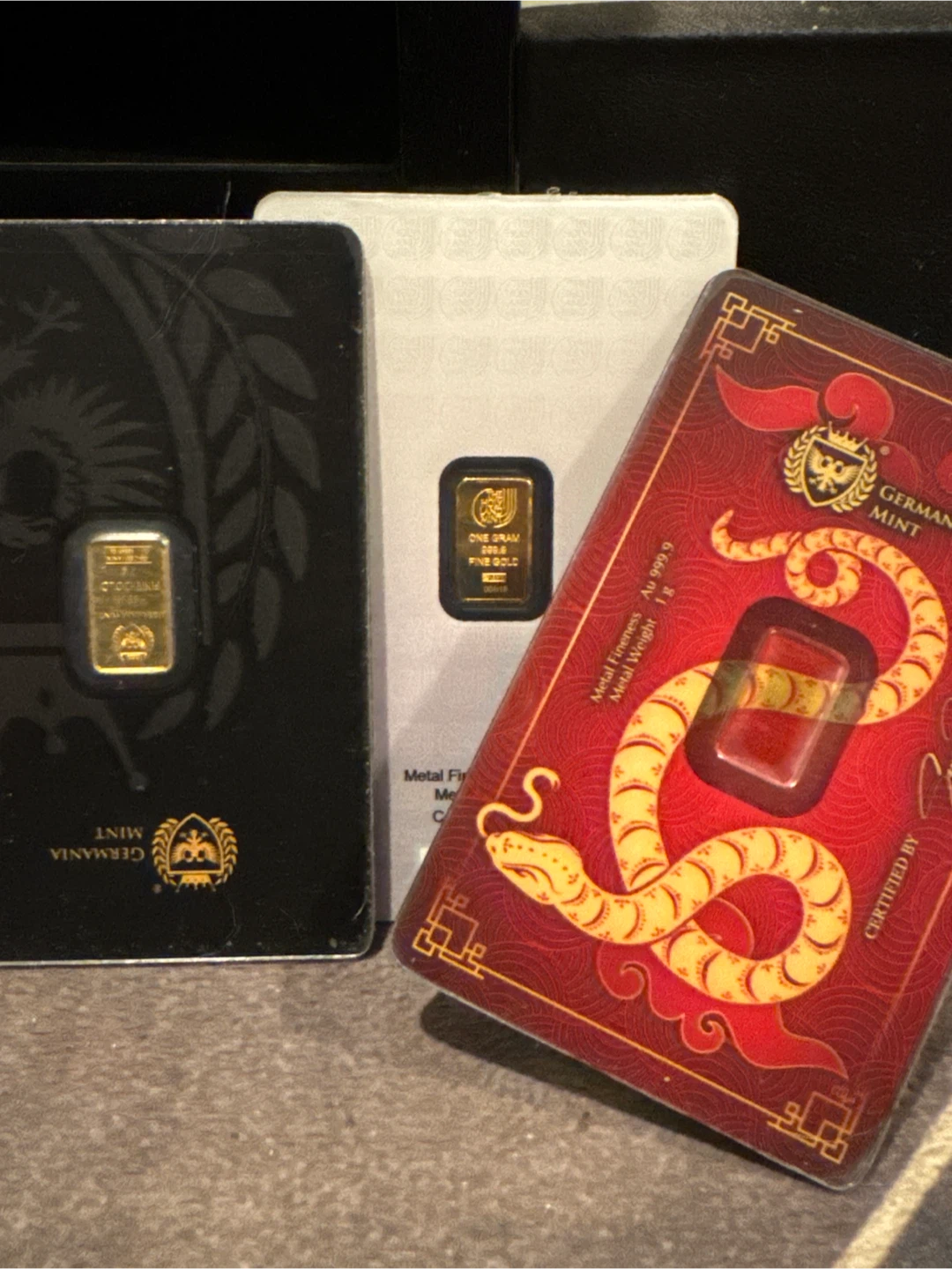 Fast sale X3 1g gold bars .999 limited editions - photo 2